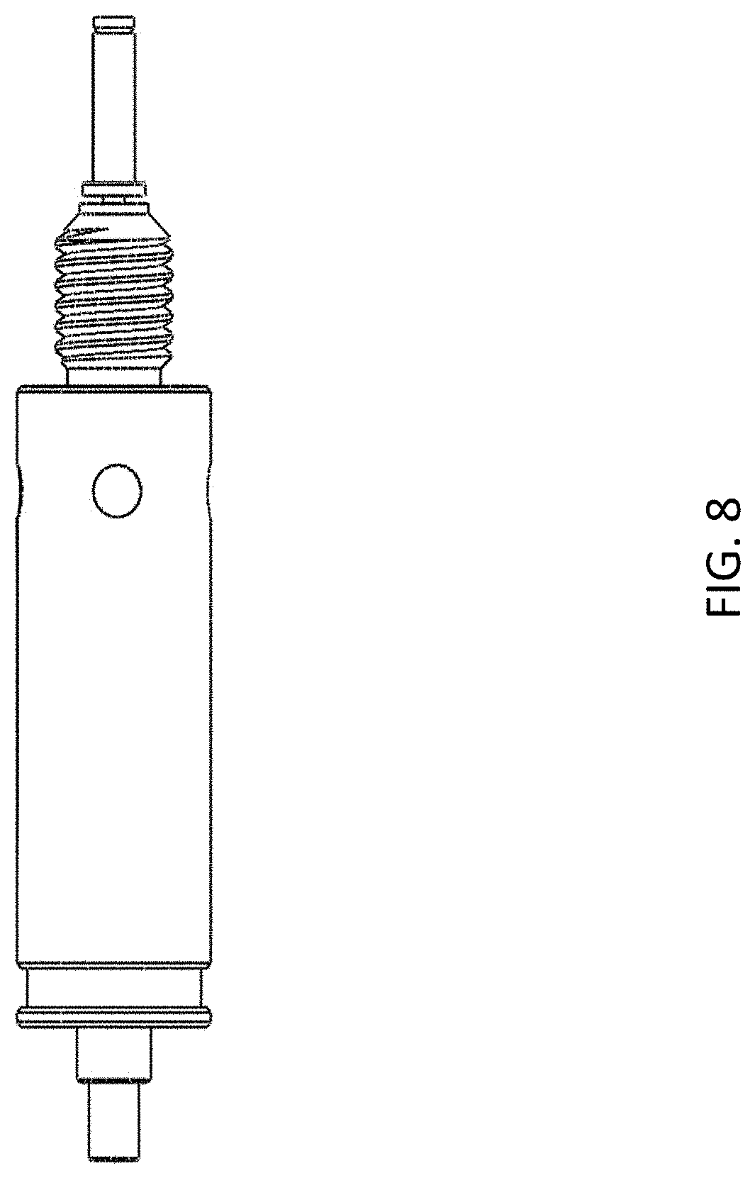 Patent US11774416 Figure 8 – Replaceable emitter assembly for interfacing a separation column to a mass spectrometer