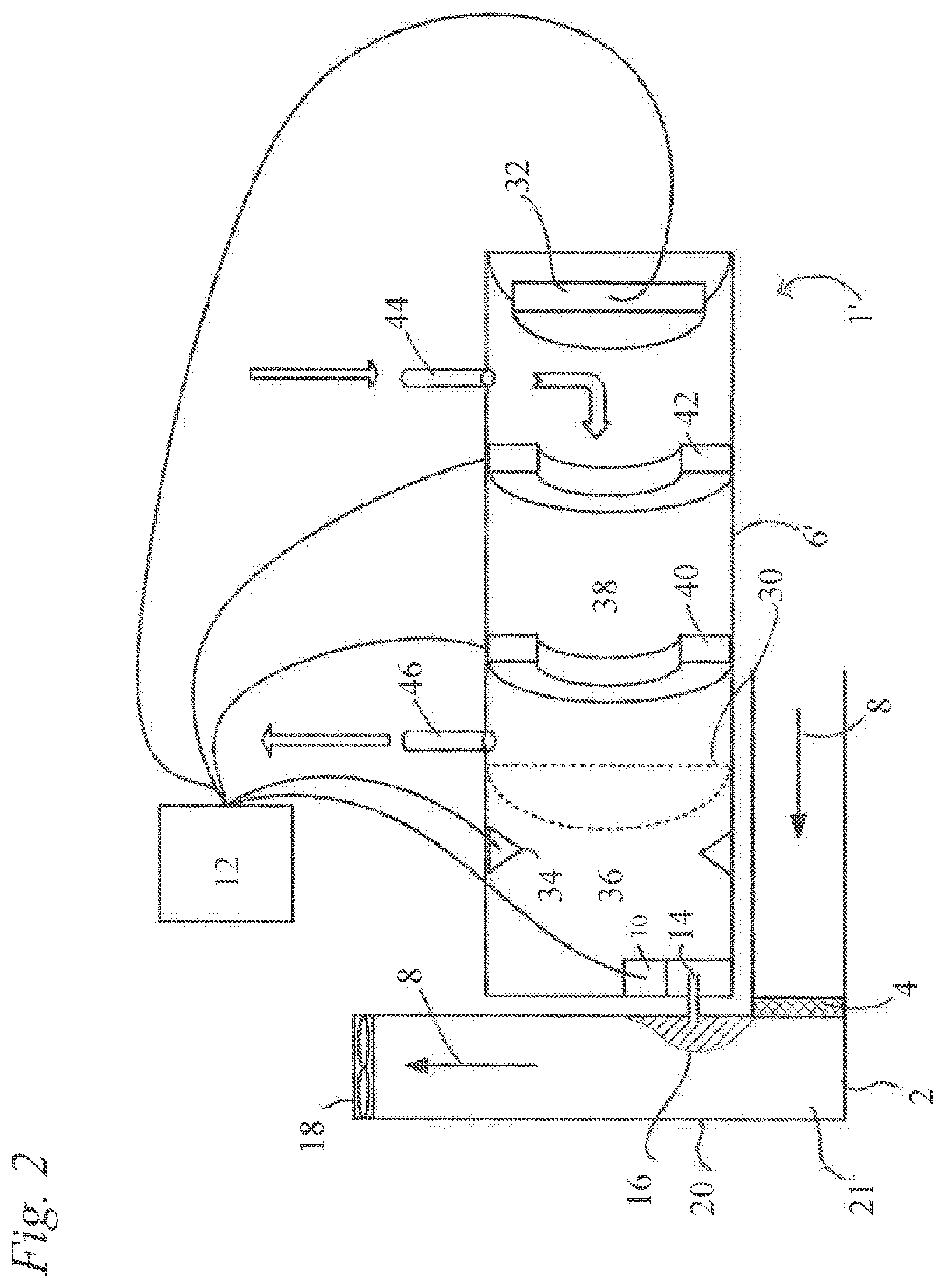 Patent US11774421 Figure 2 – Detector inlet and sampling method