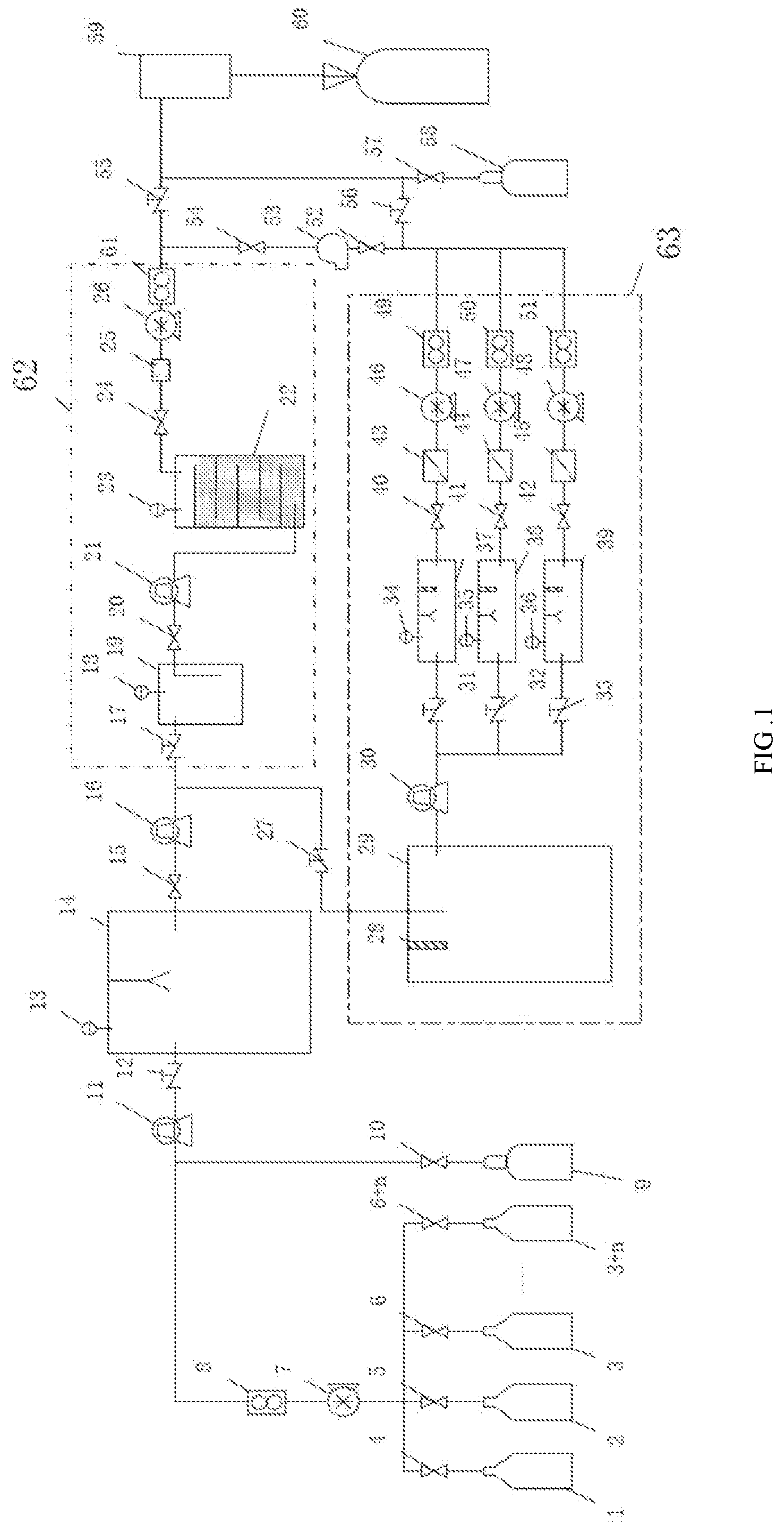 Patent US11774423 Figure 1 – Parallel device and method for high-precision determination of sulfur solubility under multiple influencing factors