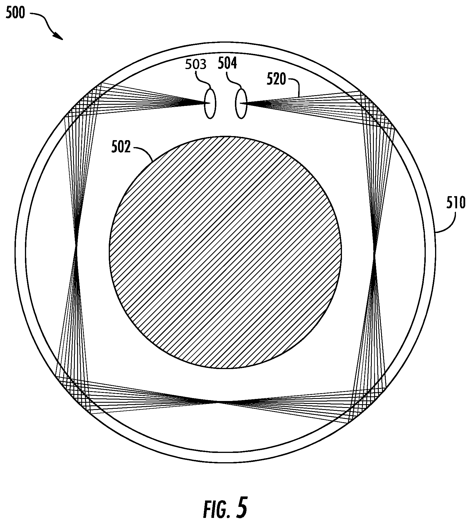 Patent US11774424 Figure 5 – Integrated sensor