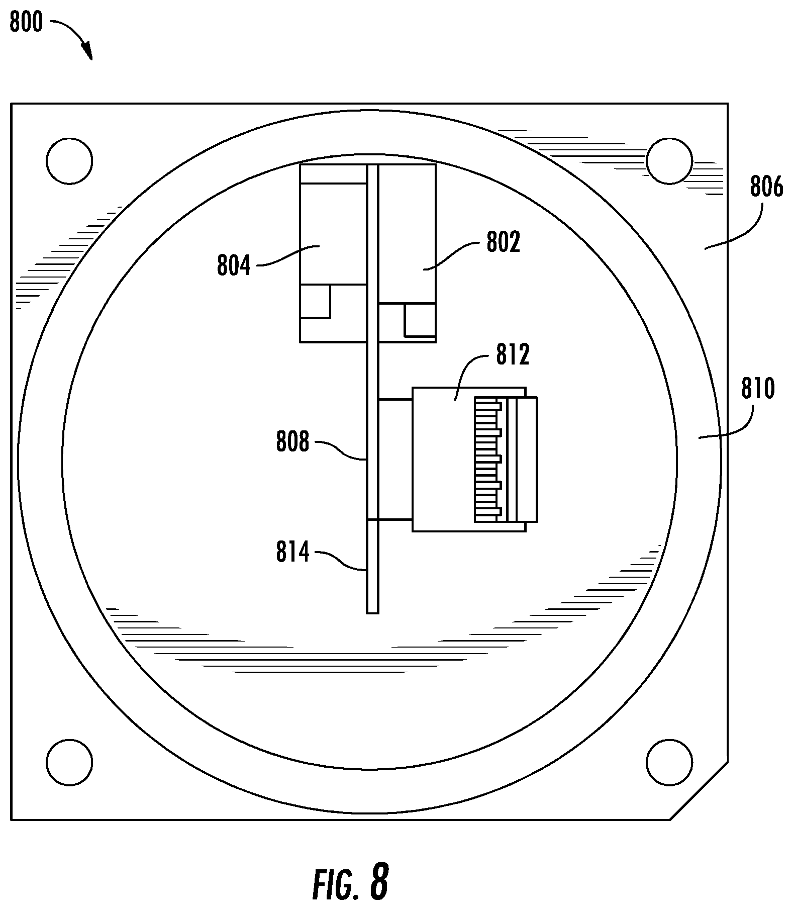 Patent US11774424 Figure 8 – Integrated sensor