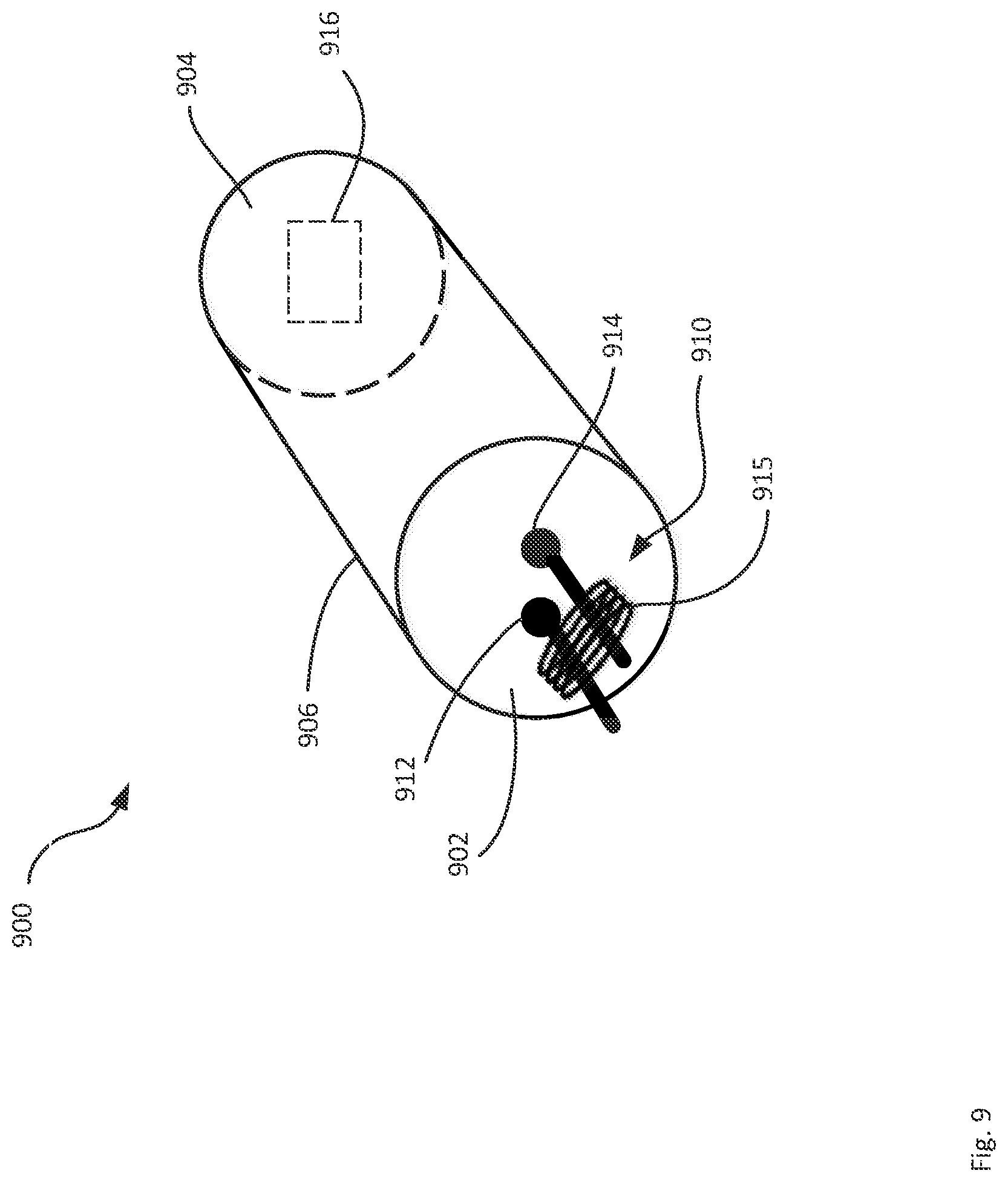 Patent US11774431 Figure 9 – System and method for electrical and magnetic monitoring of a material