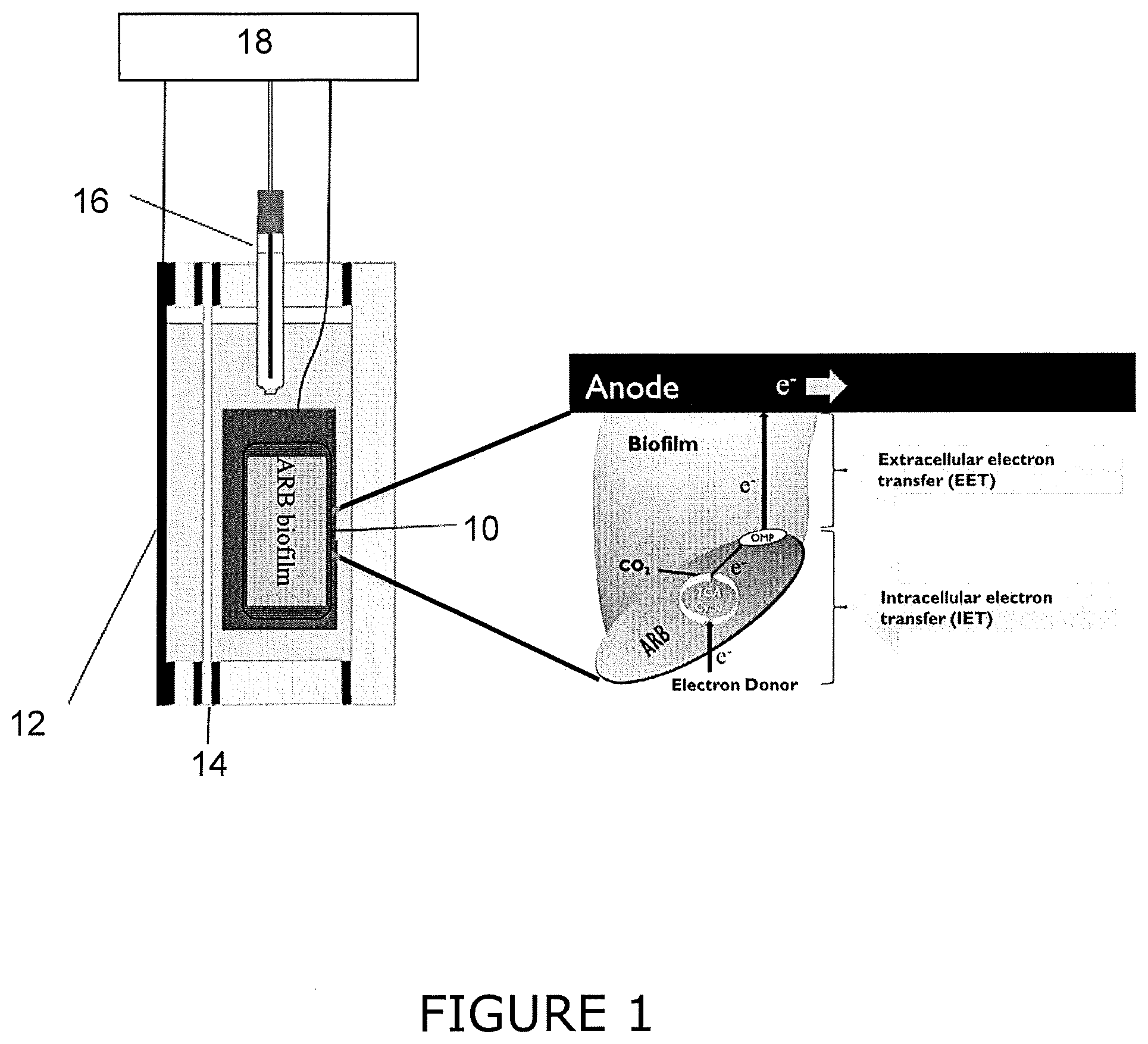 Patent US11774432 Figure 1 – Biocapacitive BOD sensor