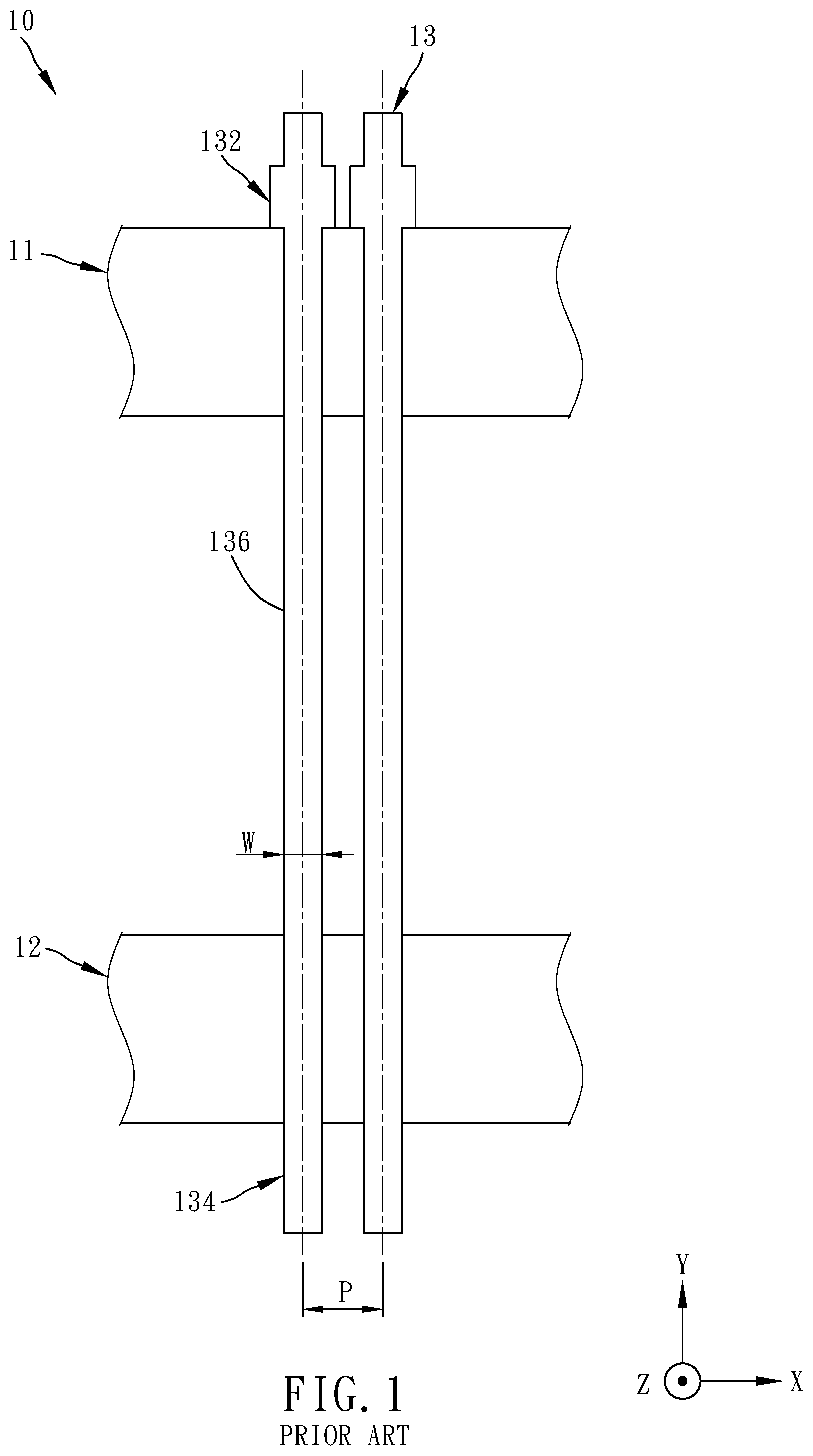 Patent US11774468 — Vertical probe head — Figure 1
