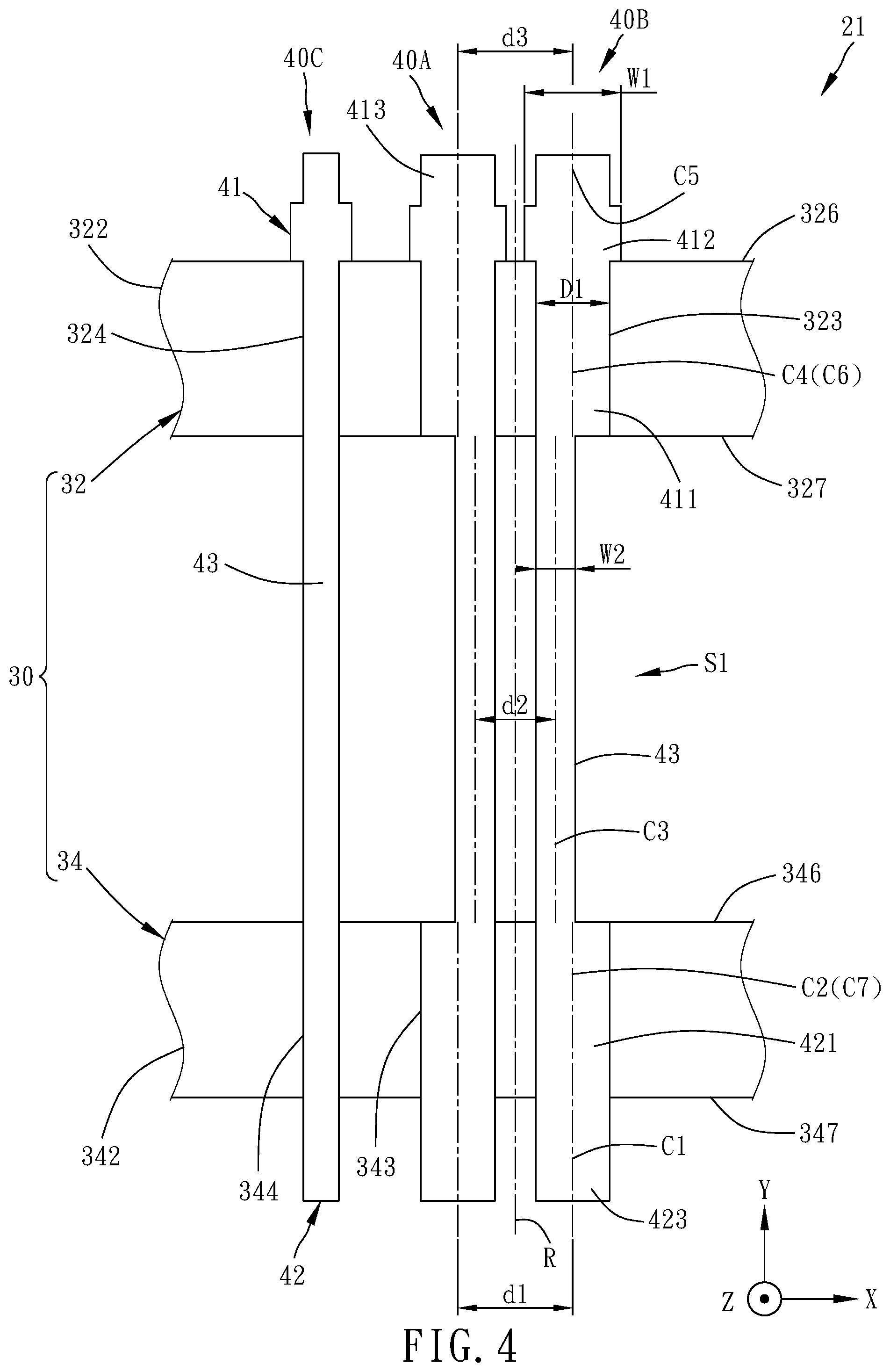Patent US11774468 Figure 4 – Vertical probe head