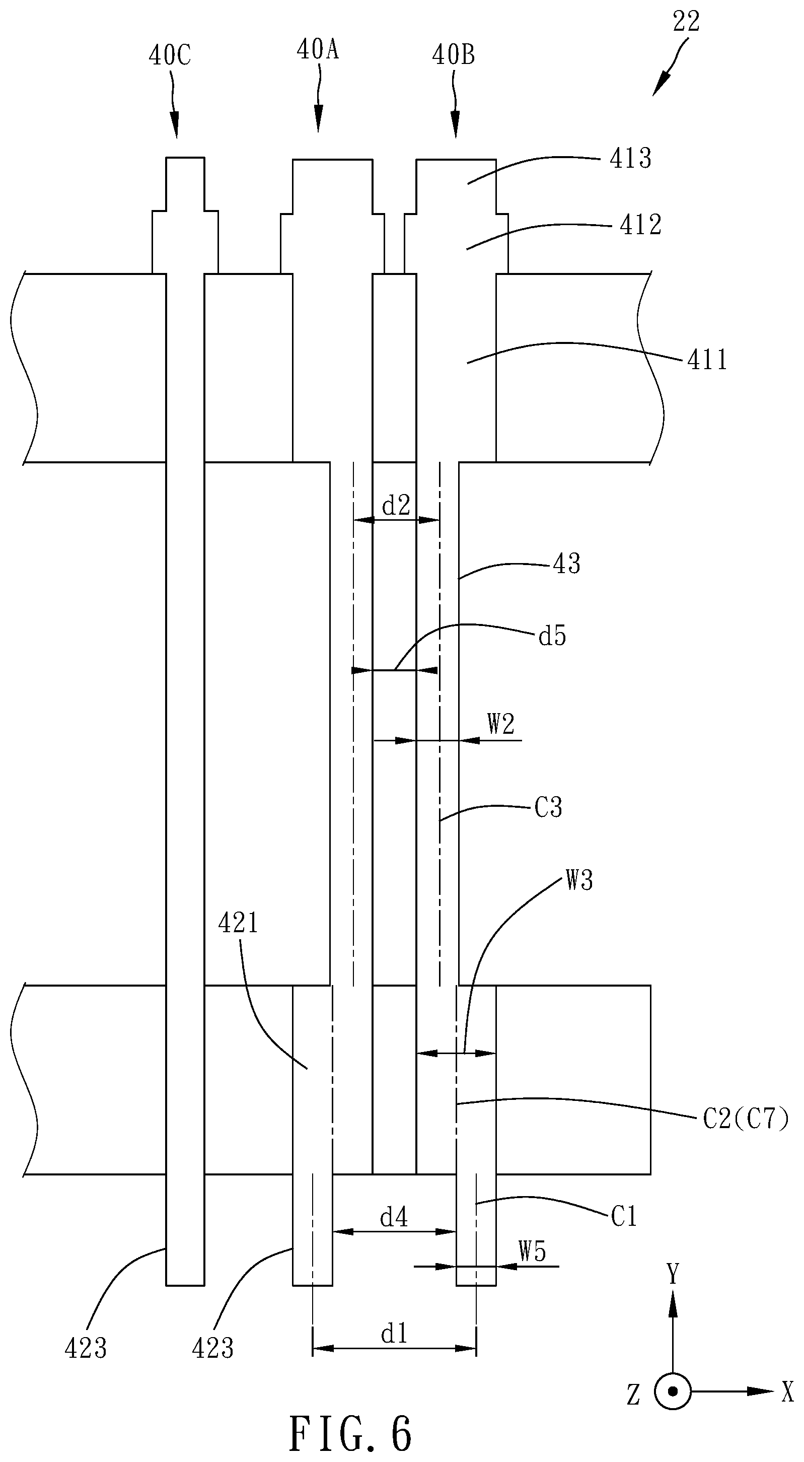 Patent US11774468 Figure 6 – Vertical probe head