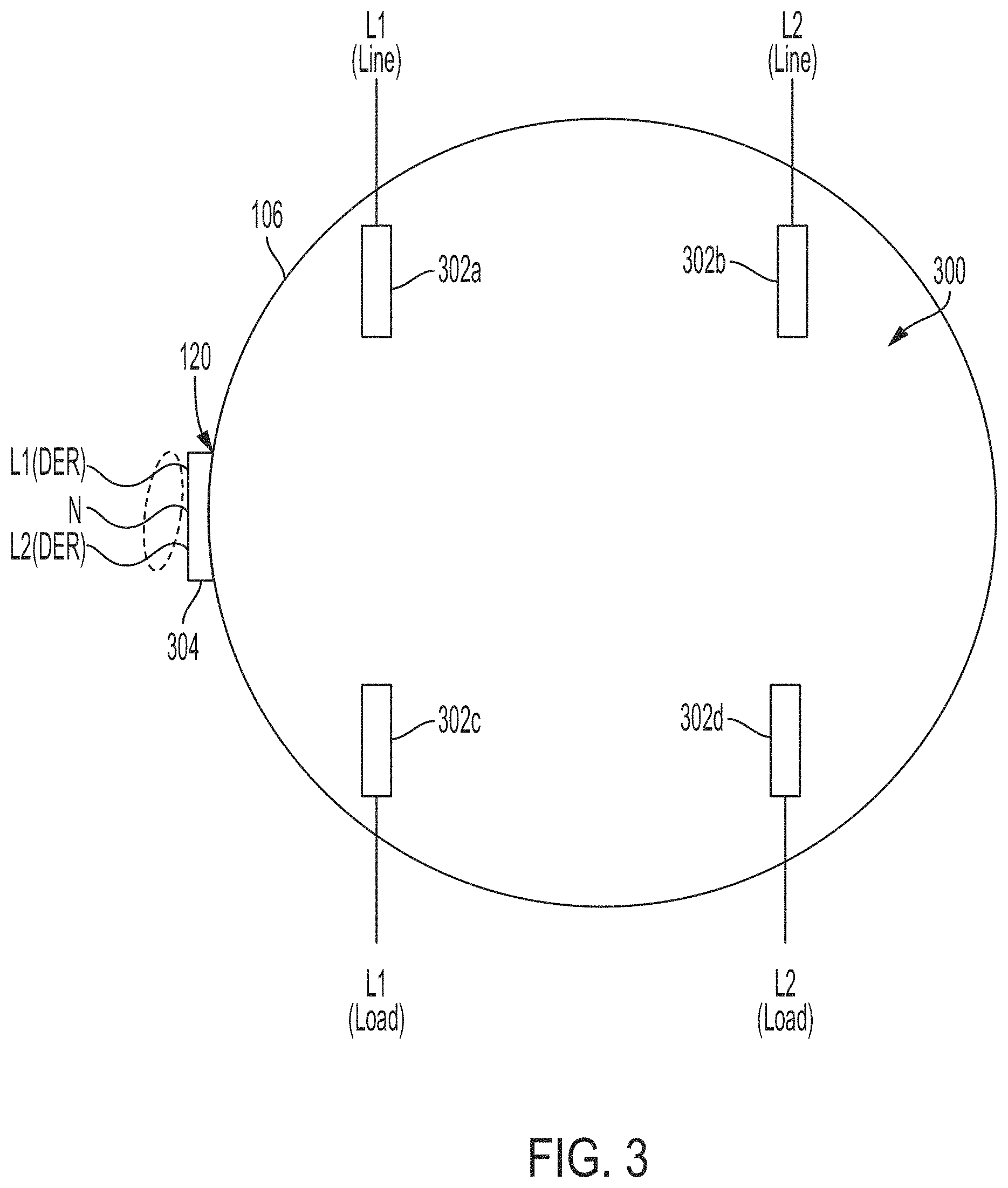 Patent US11774473 Figure 3 – Systems for electrically connecting metering devices and distributed energy resource devices