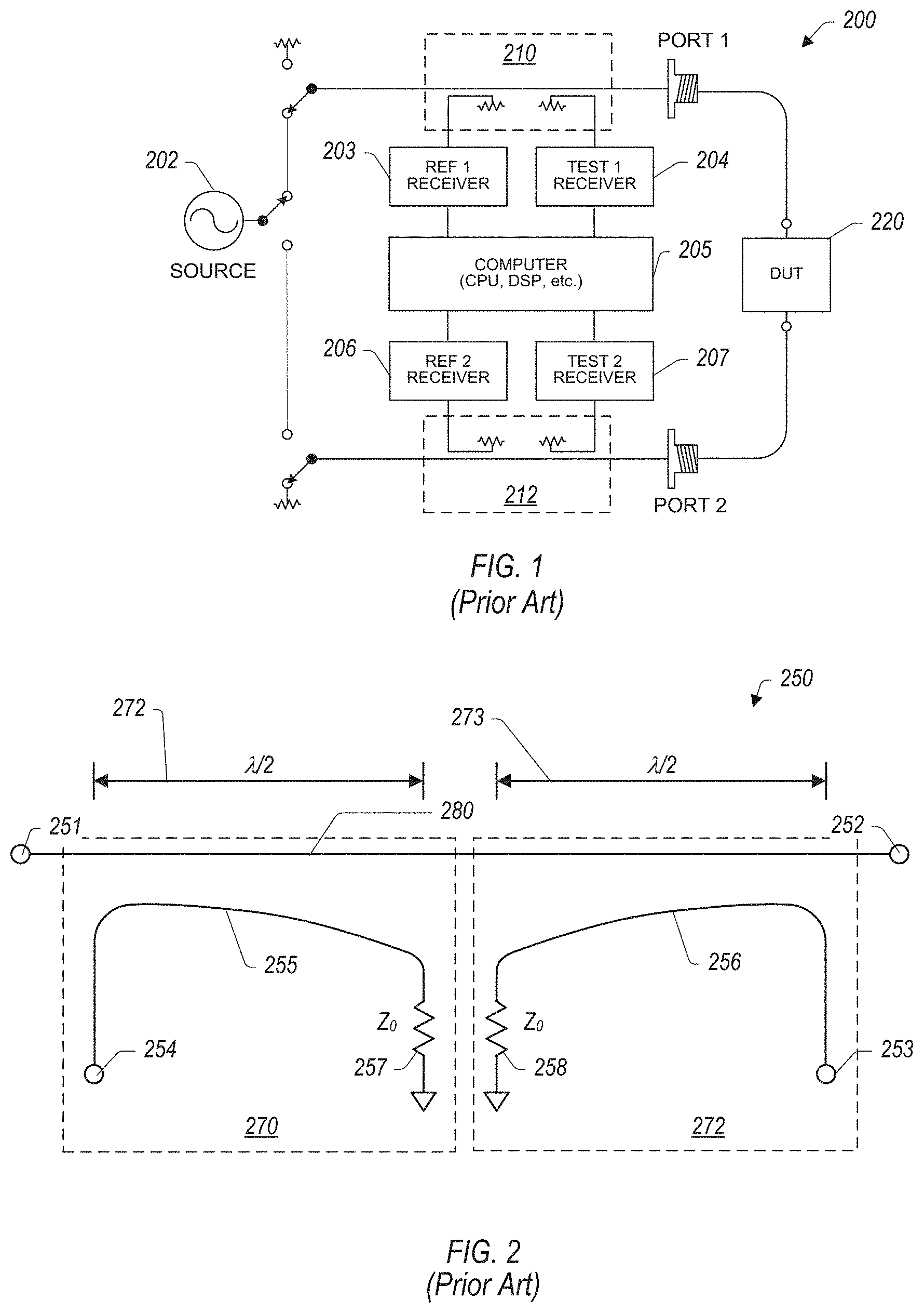 Patent US11774475 Figure 1 – Dual directional asymmetric coupler with a shared through-line