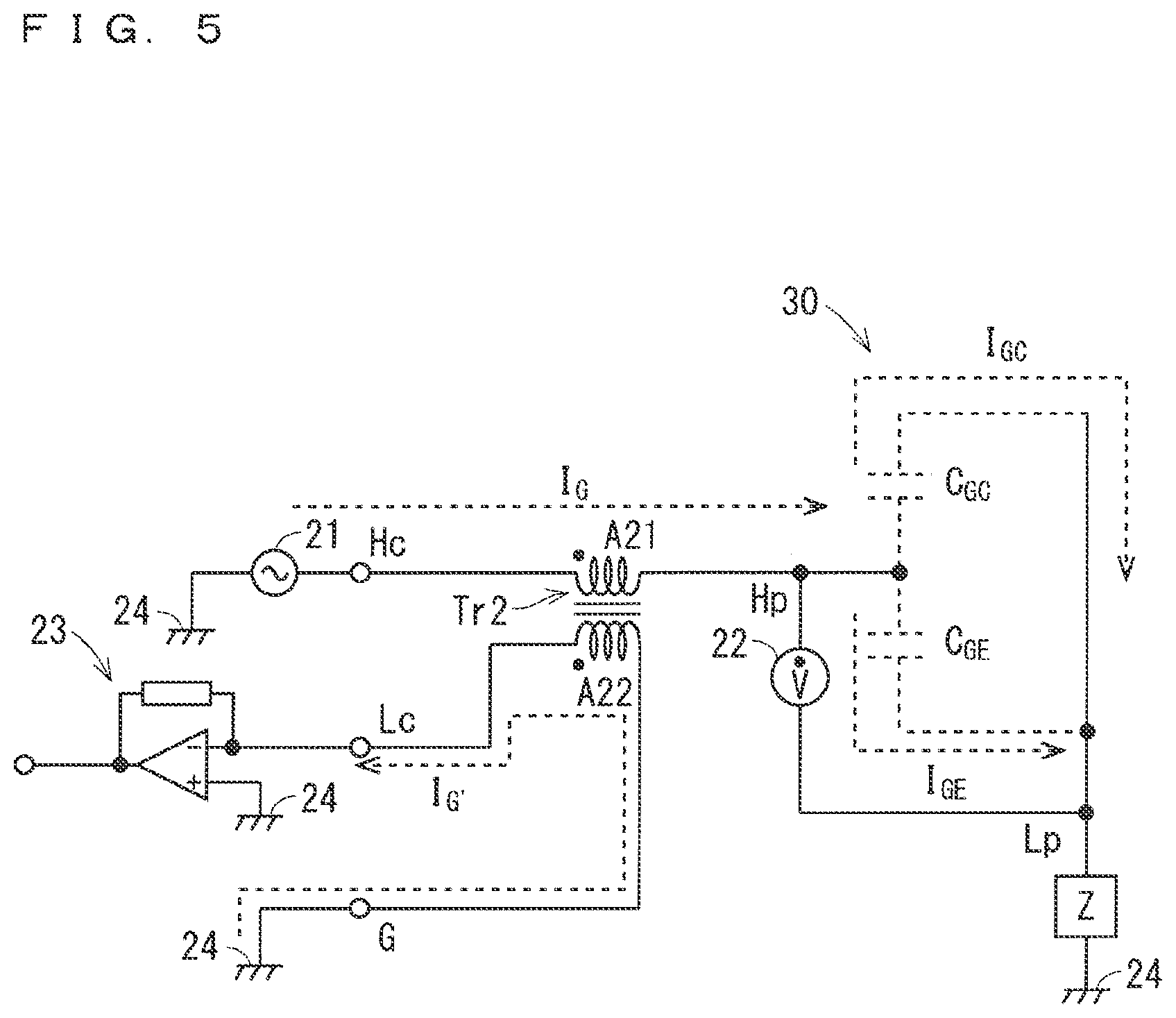 Patent US11774476 Figure 5 – Input capacitance measurement circuit and method of manufacturing semiconductor device