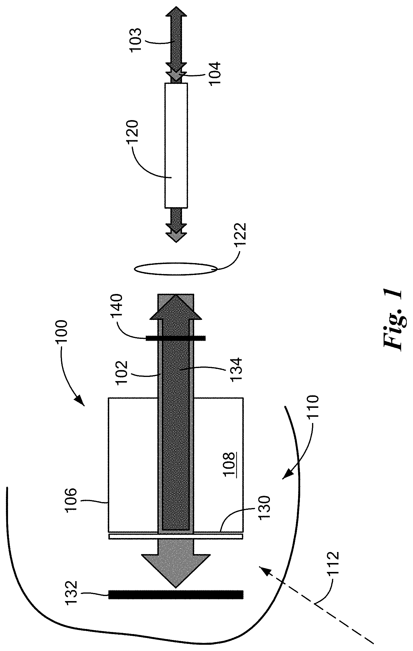 Patent US11774482 Figure 1 – Atom-based electromagnetic field sensing element and measurement system
