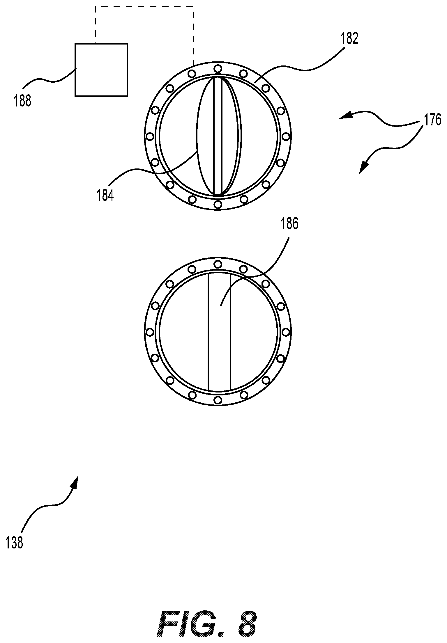 Patent US11774486 Figure 8 – Temperature control system including contactor assembly