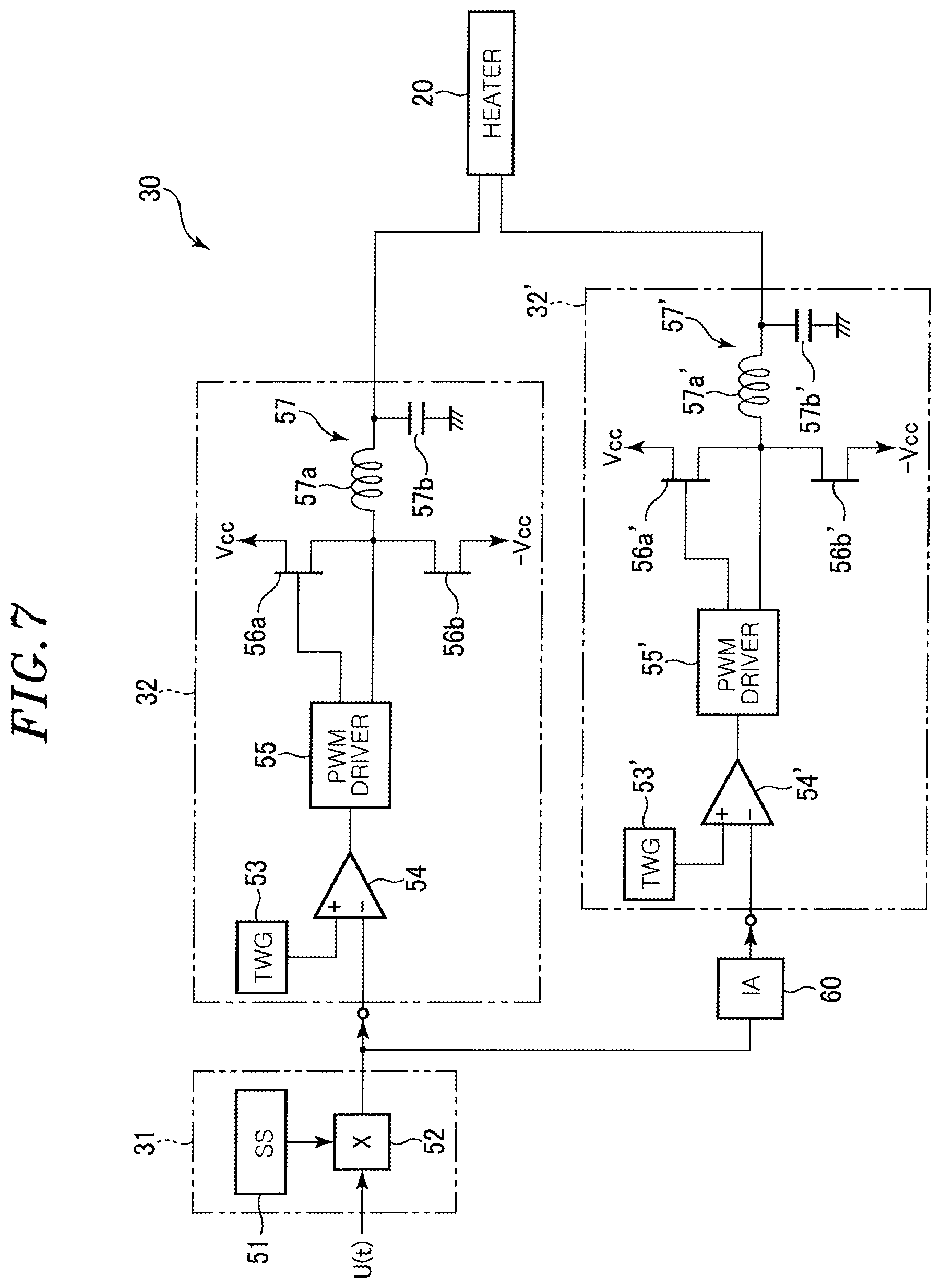 Patent US11774488 Figure 7 – Inspection apparatus including power supply for supplying power to heating mechanism used for heating device