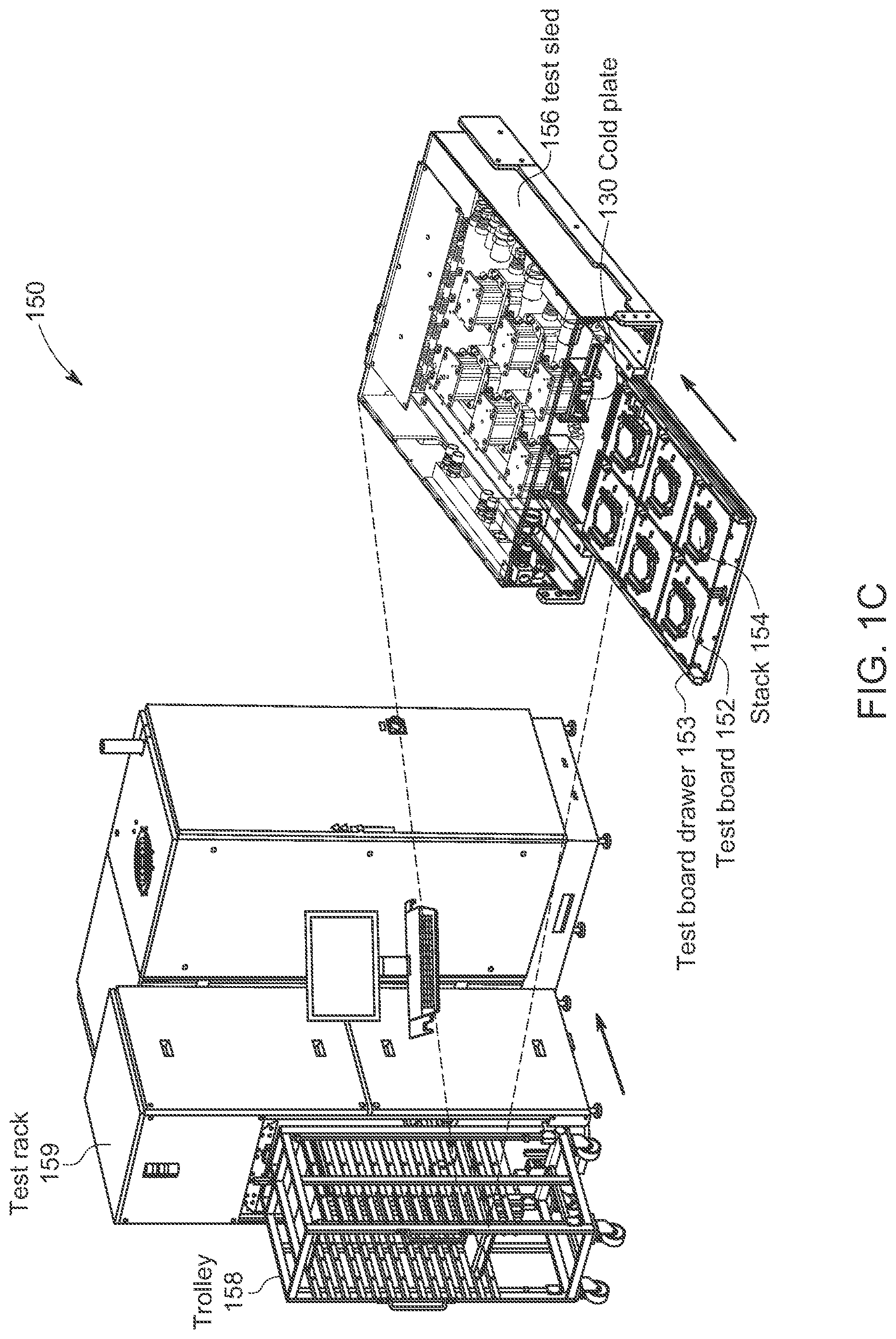 Patent US11774492 Figure 3 – Test system including active thermal interposer device