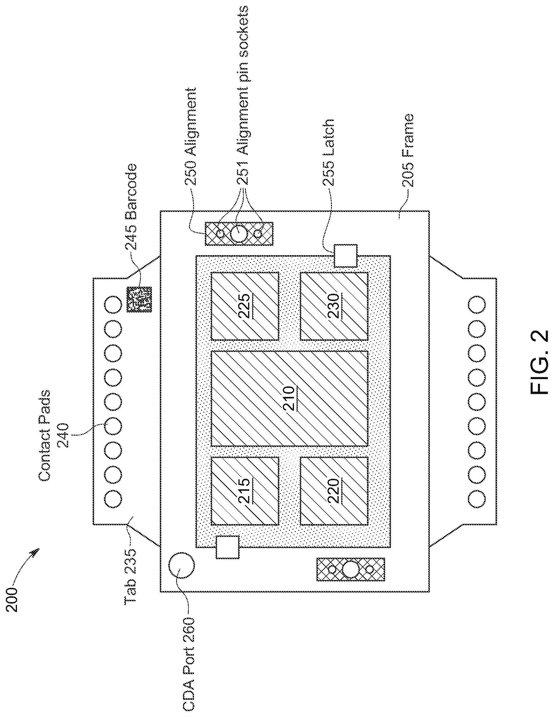 Patent US11774492 Figure 5 – Test system including active thermal interposer device