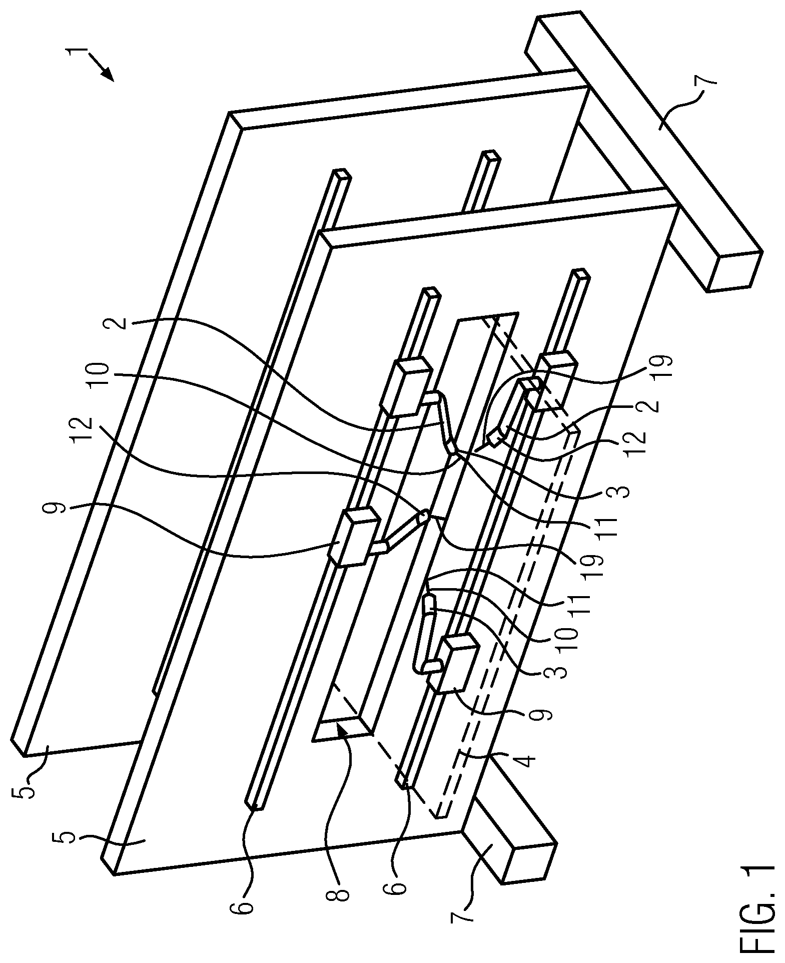 Patent US11774495 Figure 1 – Capacitive test needle for measuring electrically conductive layers in printed circuit board holes
