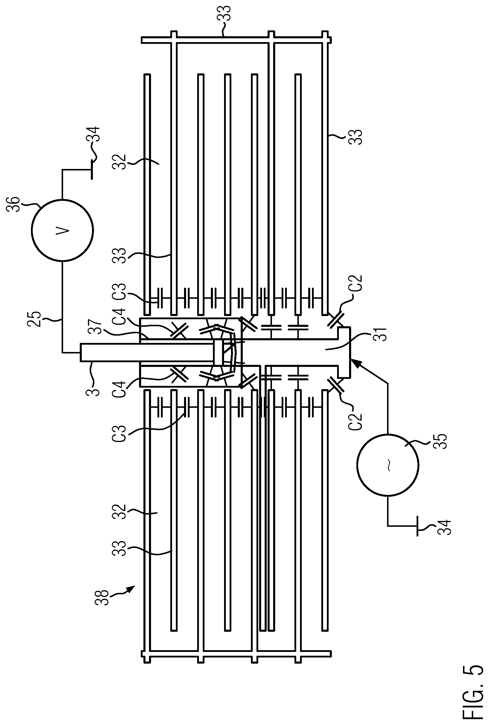 Patent US11774495 Figure 5 – Capacitive test needle for measuring electrically conductive layers in printed circuit board holes