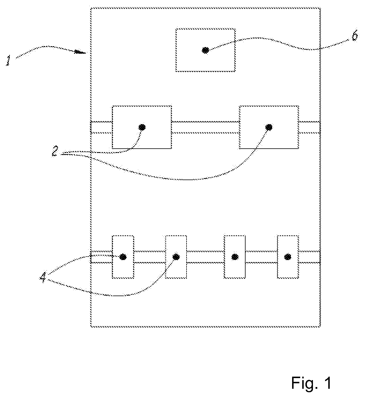 Patent US11774500 Figure 1 – Method and device for detecting the tripping of a disconnection unit, and electrical enclosure comprising such a device