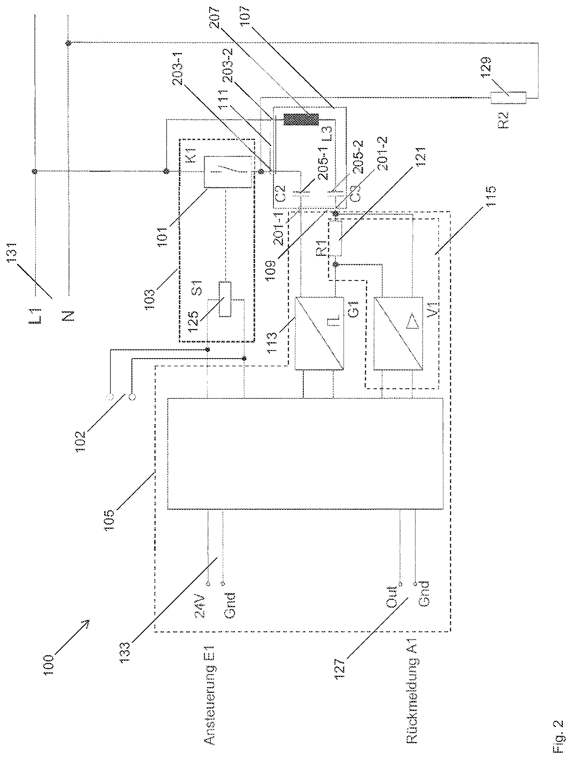 Patent US11774501 Figure 2 – Switching monitoring device
