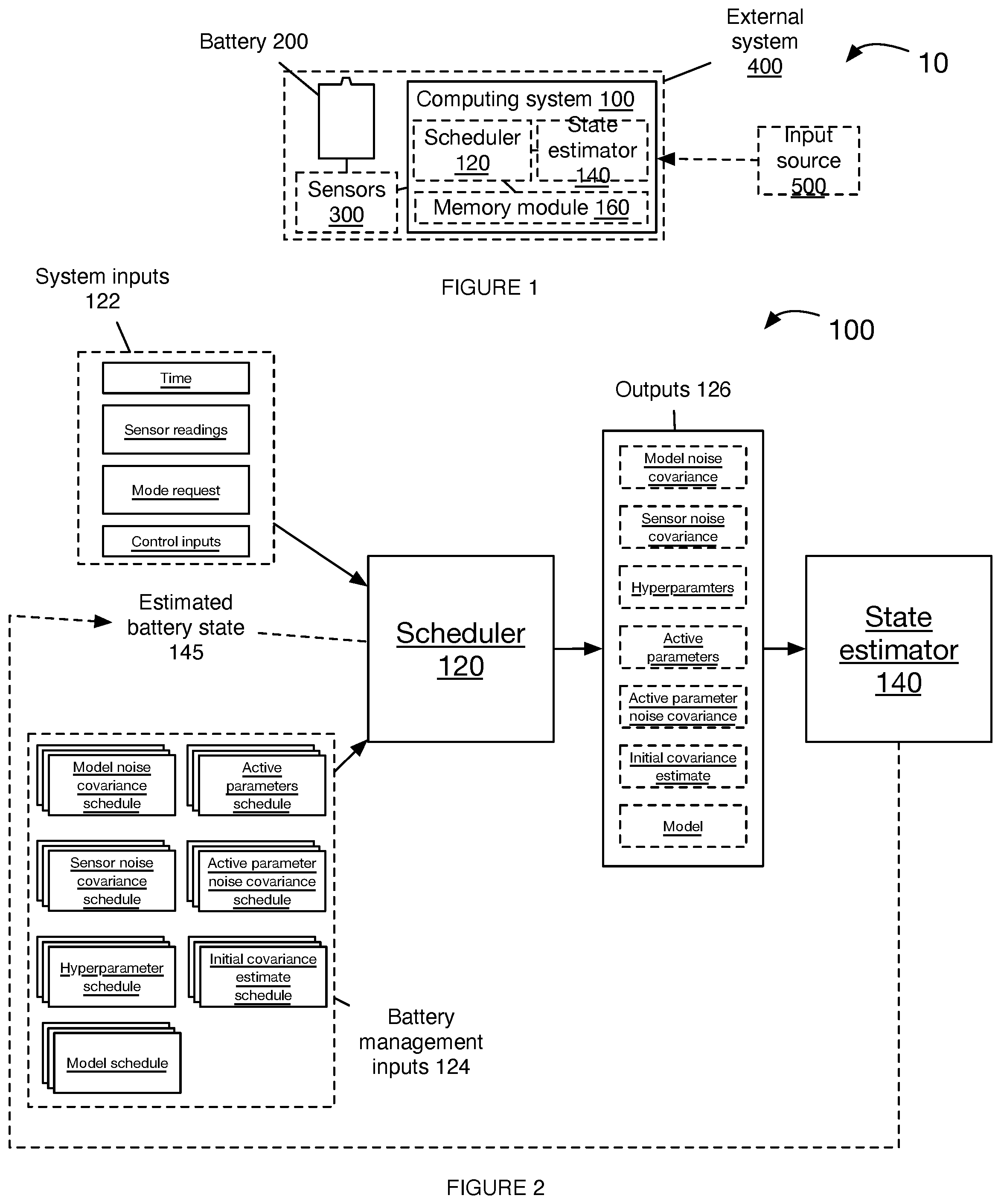 Patent US11774504 Figure 1 – System and method for battery management