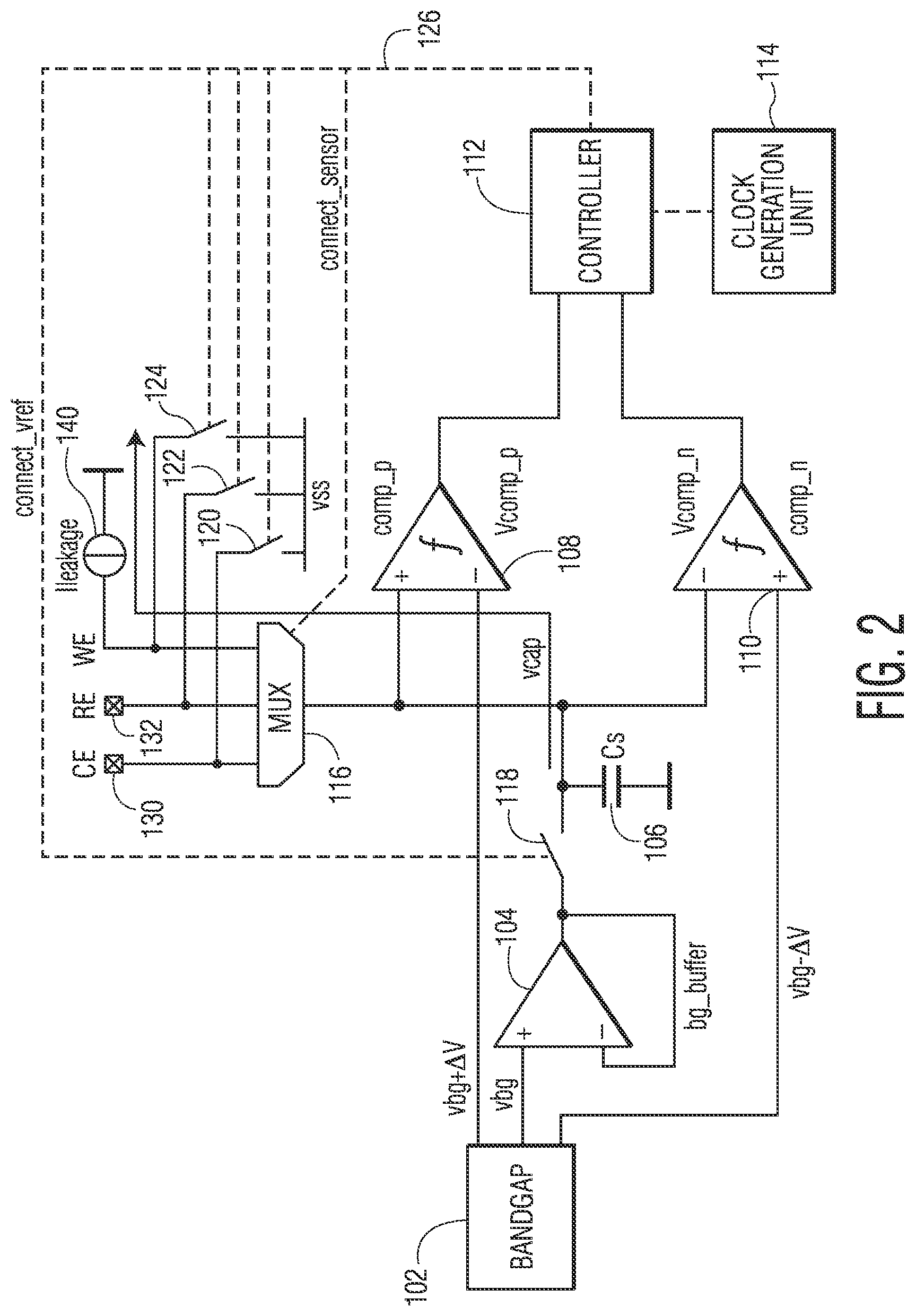 Patent US11774517 Figure 2 – Leakage and loading detector circuit