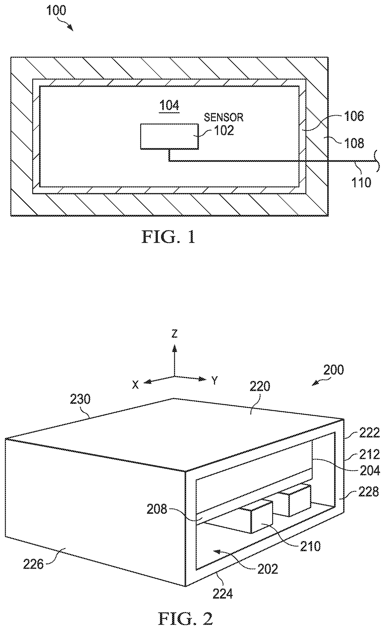 Patent US11774519 Figure 1 – Shielded sensor structure and method of making same