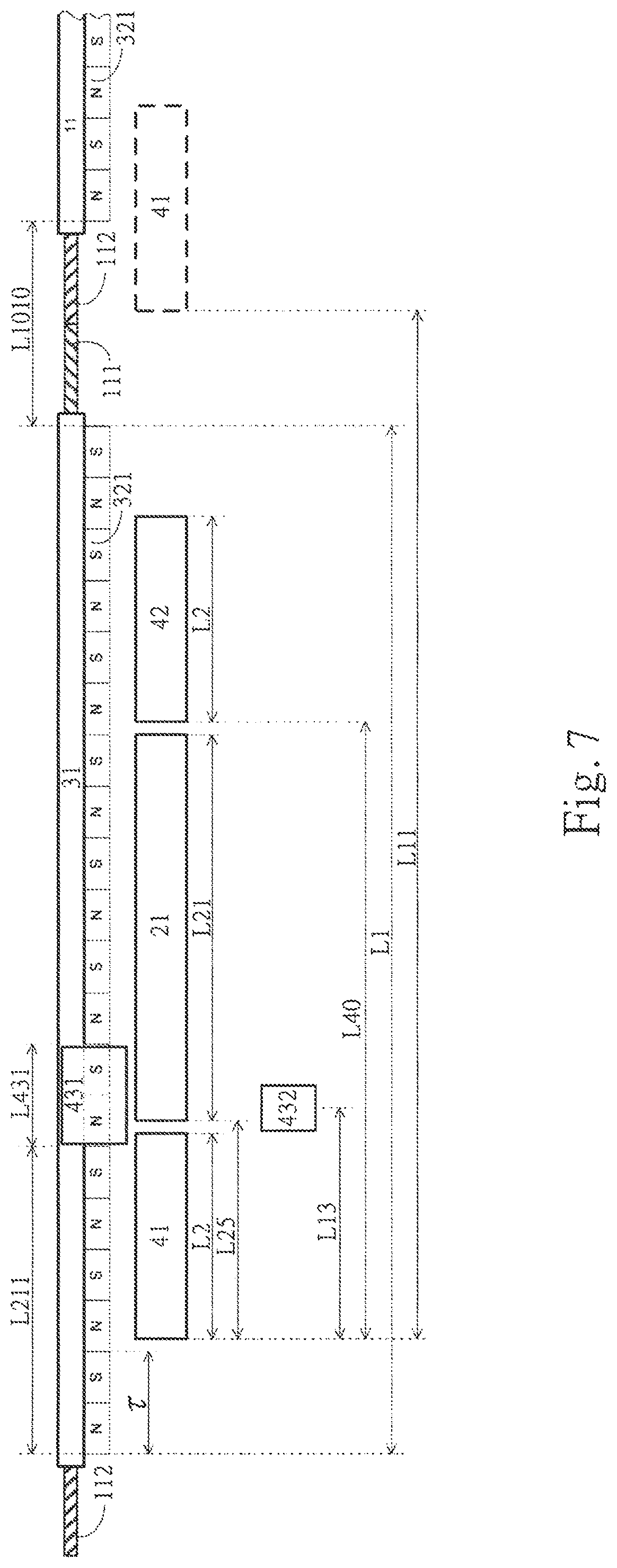 Patent US11774521 Figure 7 – Position measuring mechanism and measuring method of linear motion system