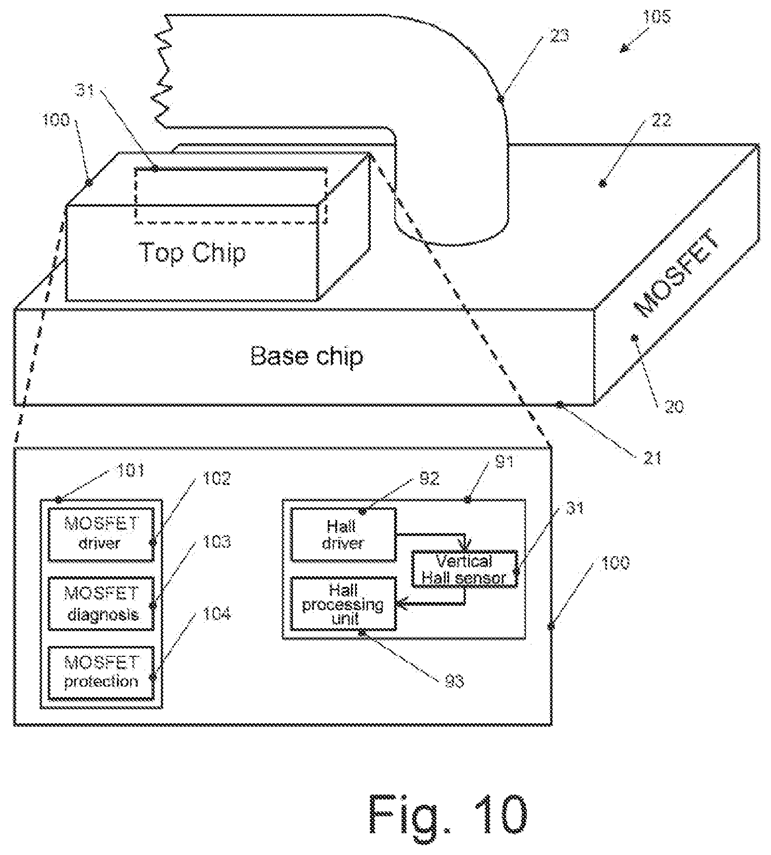 Patent US11774523 Figure 7 – Transistor devices and methods for producing transistor devices