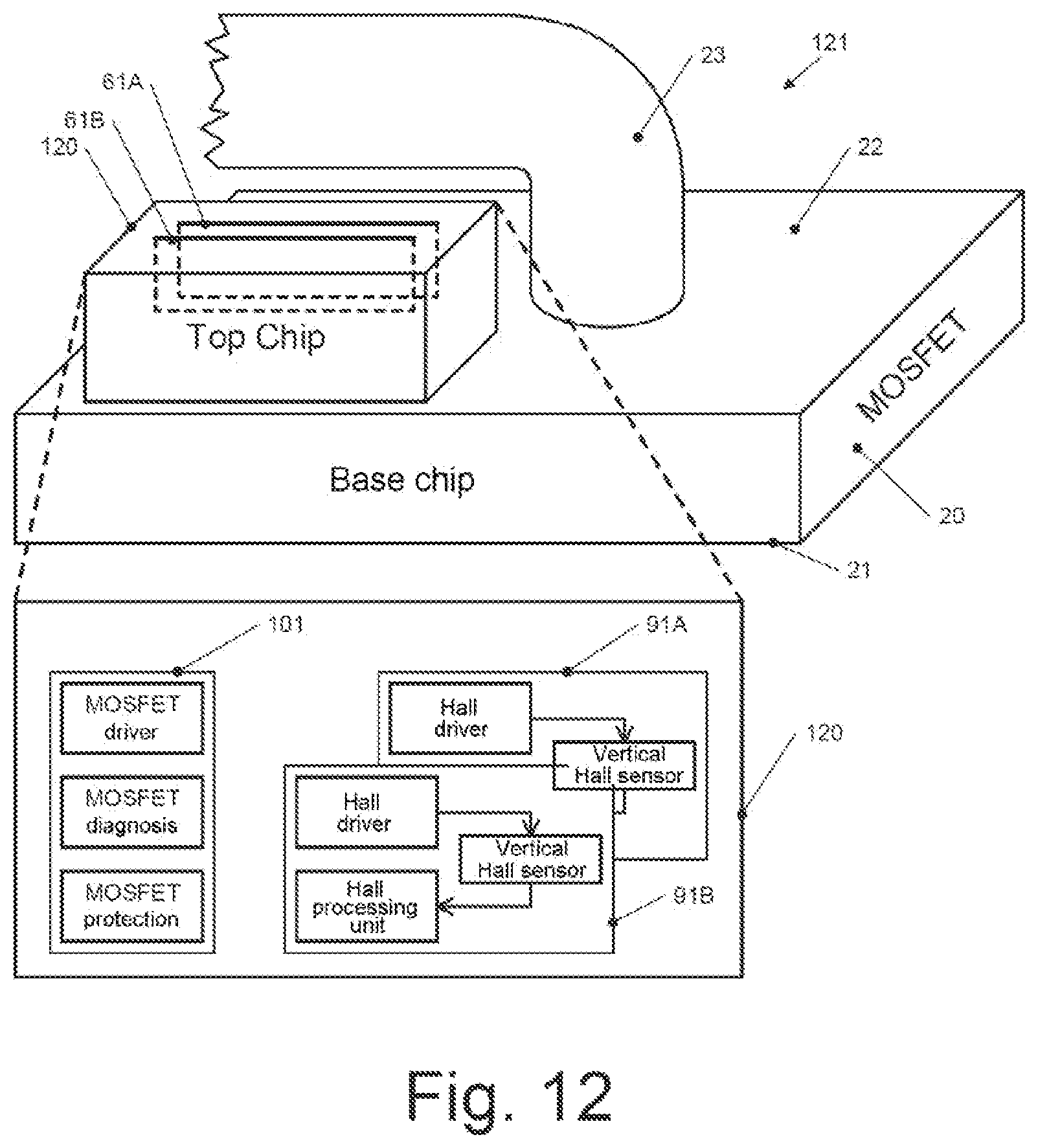 Patent US11774523 Figure 9 – Transistor devices and methods for producing transistor devices