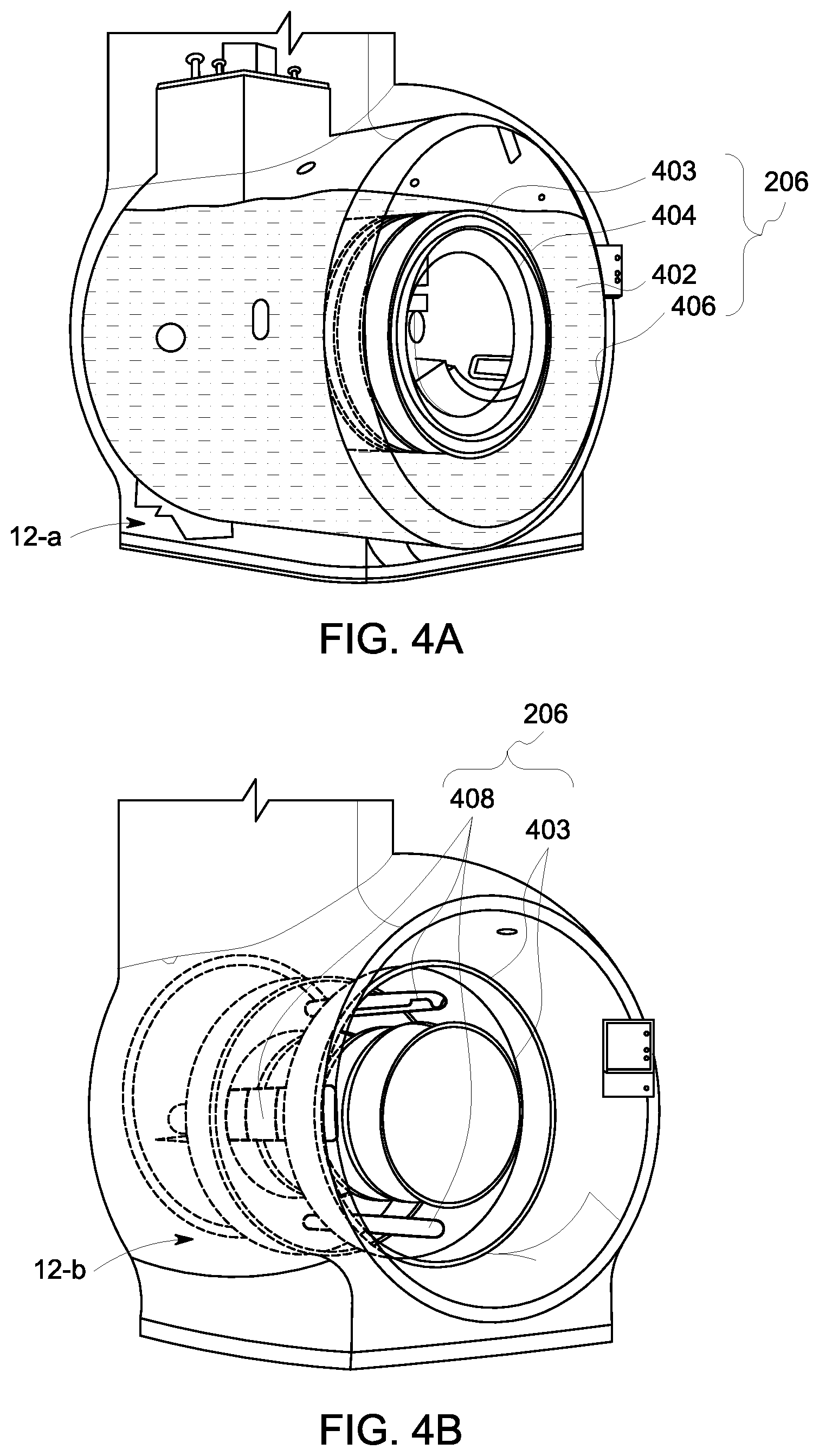 Patent US11774531 Figure 4 – Systems, assemblies, and methods of suppressing magnet-gradient interaction in magnetic resonance systems