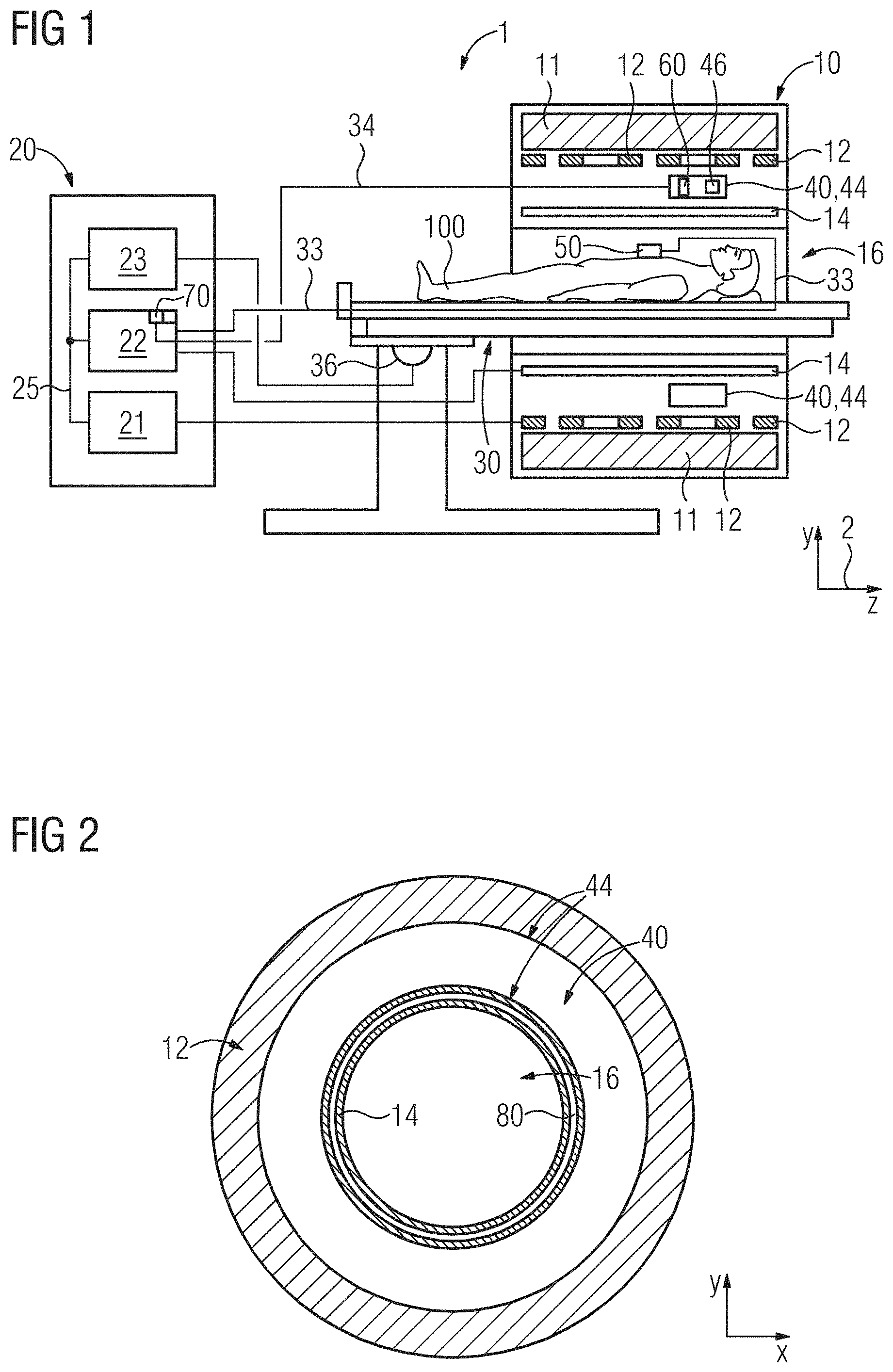 Patent US11774533 Figure 1 – Magnetic resonance tomography with signal interference suppression