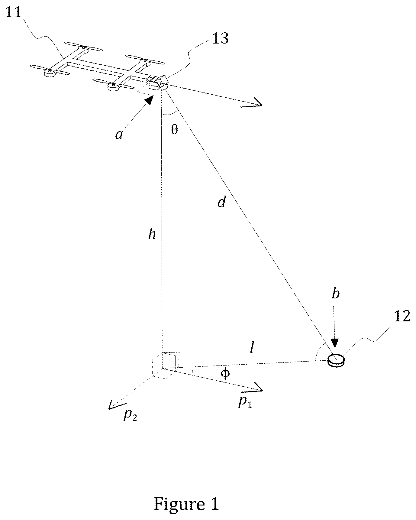 Patent US11774547 Figure 1 – Self-positioning method, self-positioning system and tracking beacon unit