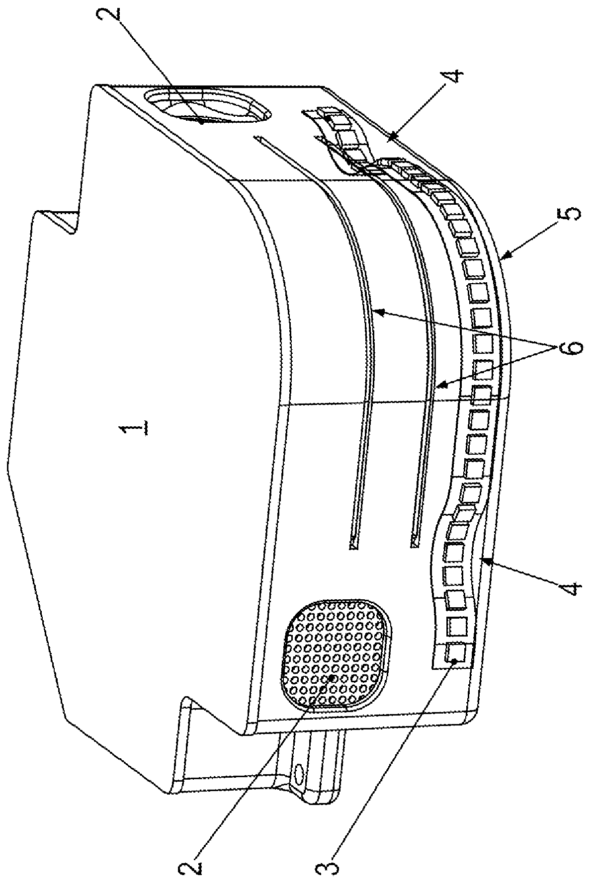 Patent US11774549 Figure 1 – Mobile part having at least one module, and method for operating a mobile part