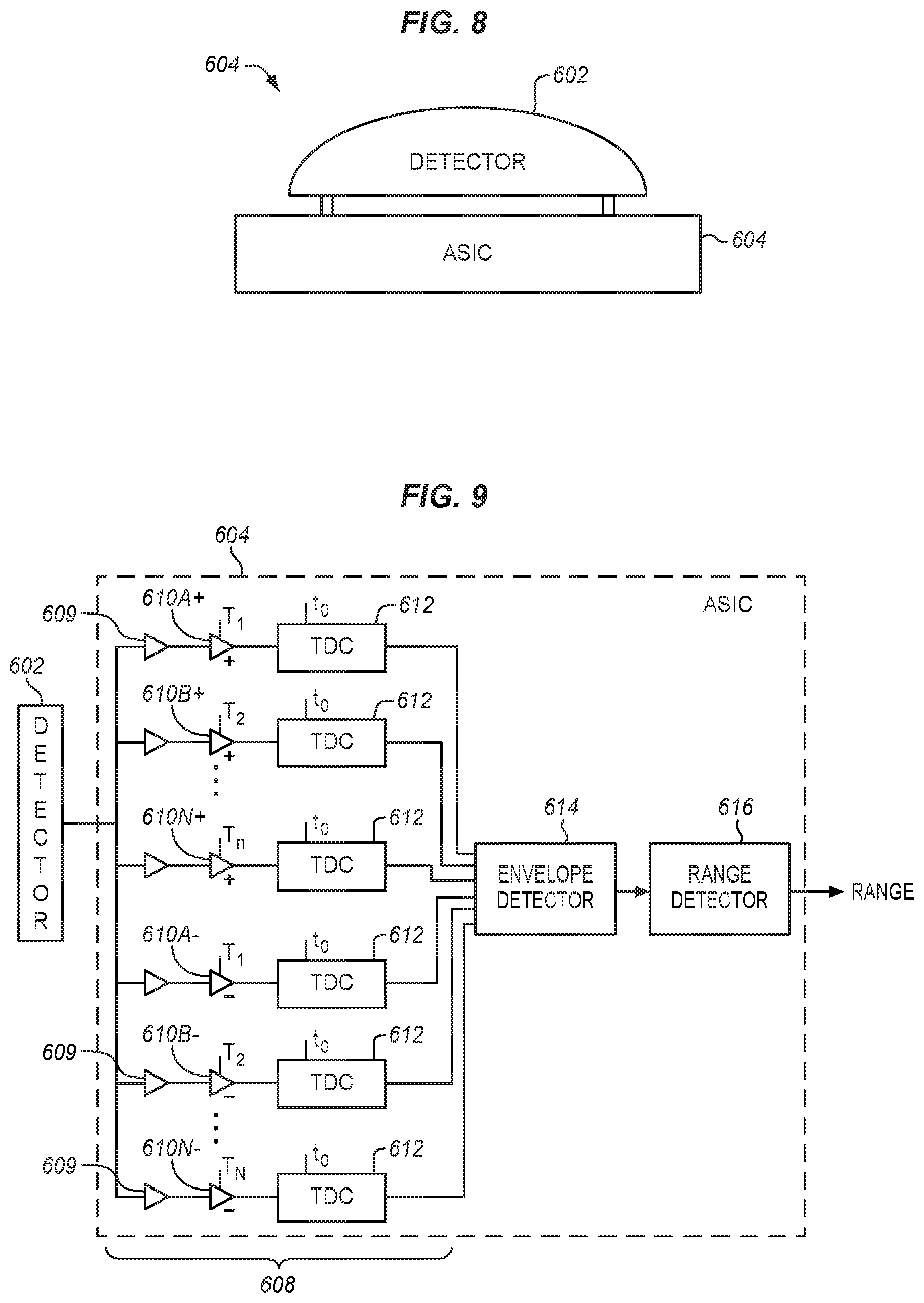 Patent US11774561 Figure 7 – Amplifier input protection circuits