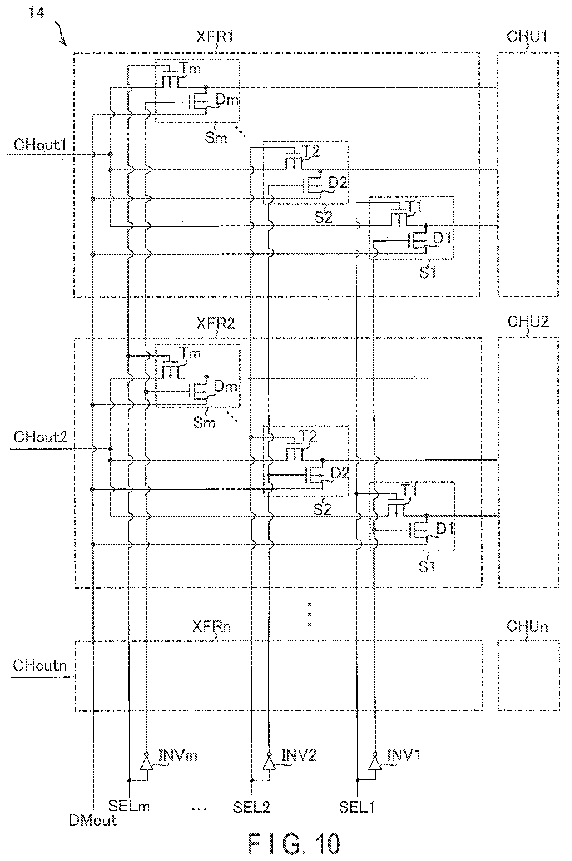 Patent US11774562 Figure 10 – Light detector and distance measuring device comprising plural sets of light detection elements with plural selection circuits