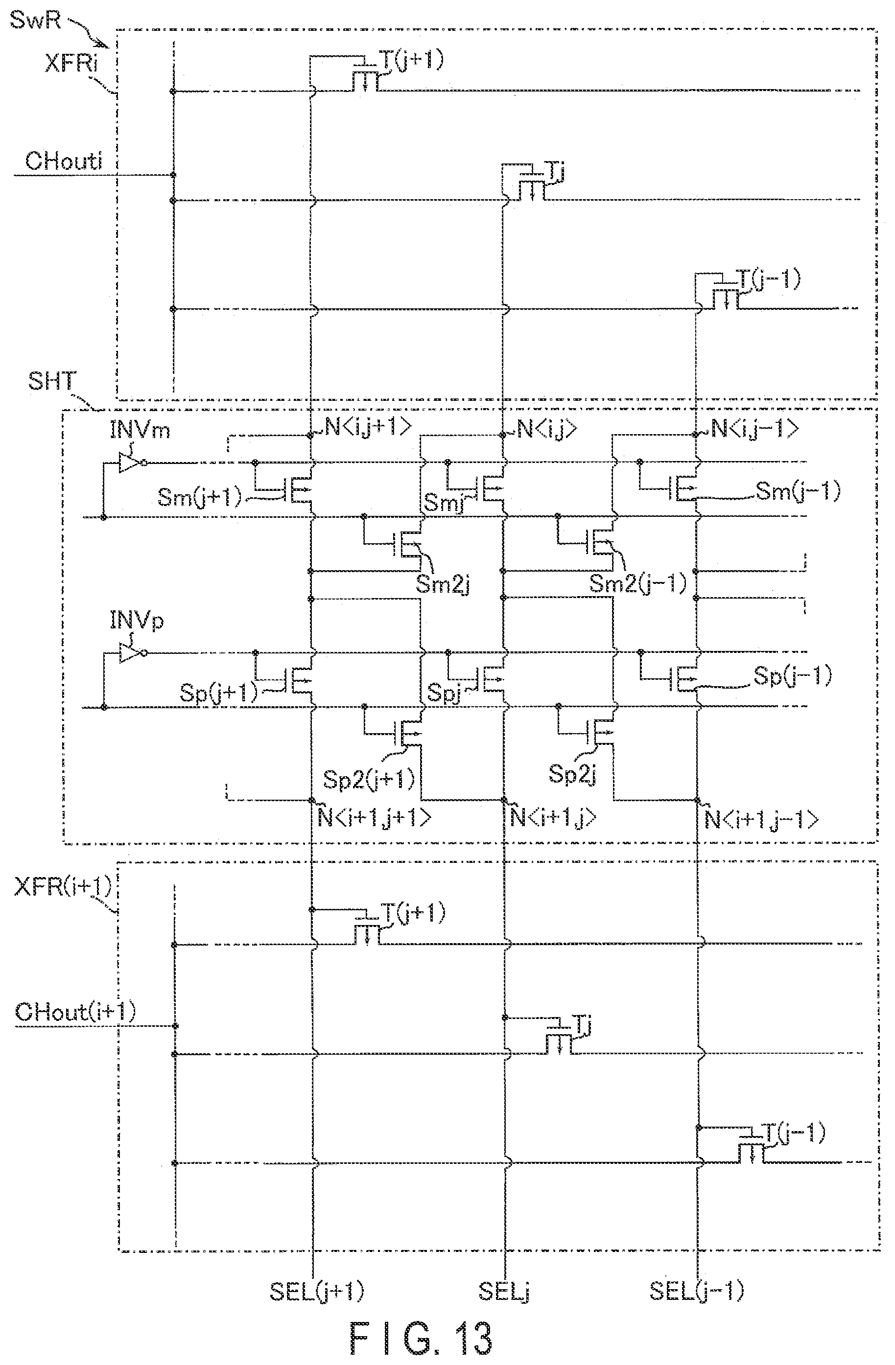 Patent US11774562 Figure 13 – Light detector and distance measuring device comprising plural sets of light detection elements with plural selection circuits