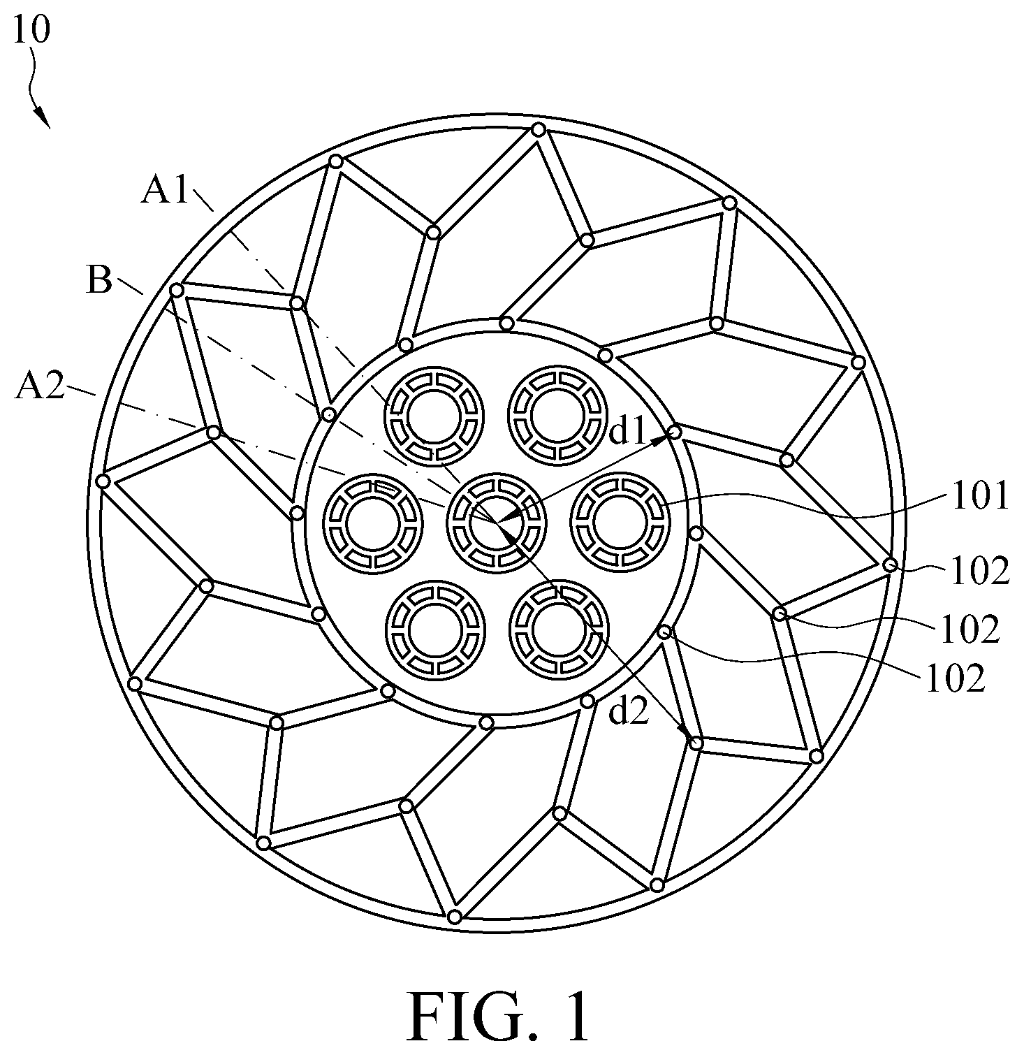 Patent US11774567 Figure 1 – Graphical ultrasonic module and driver assistance system