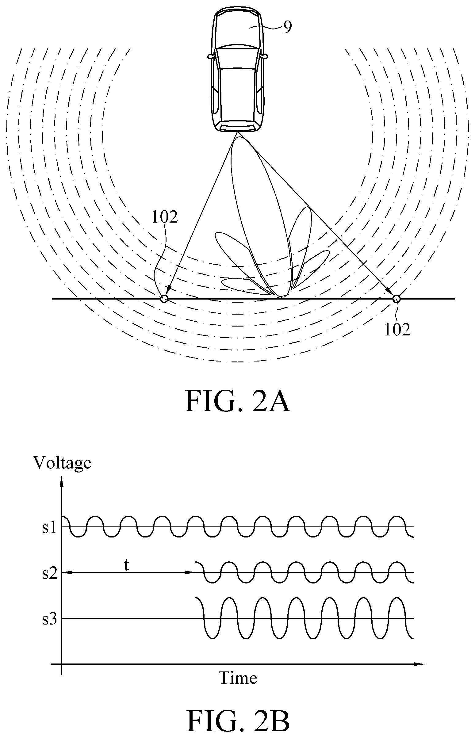 Patent US11774567 Figure 2 – Graphical ultrasonic module and driver assistance system