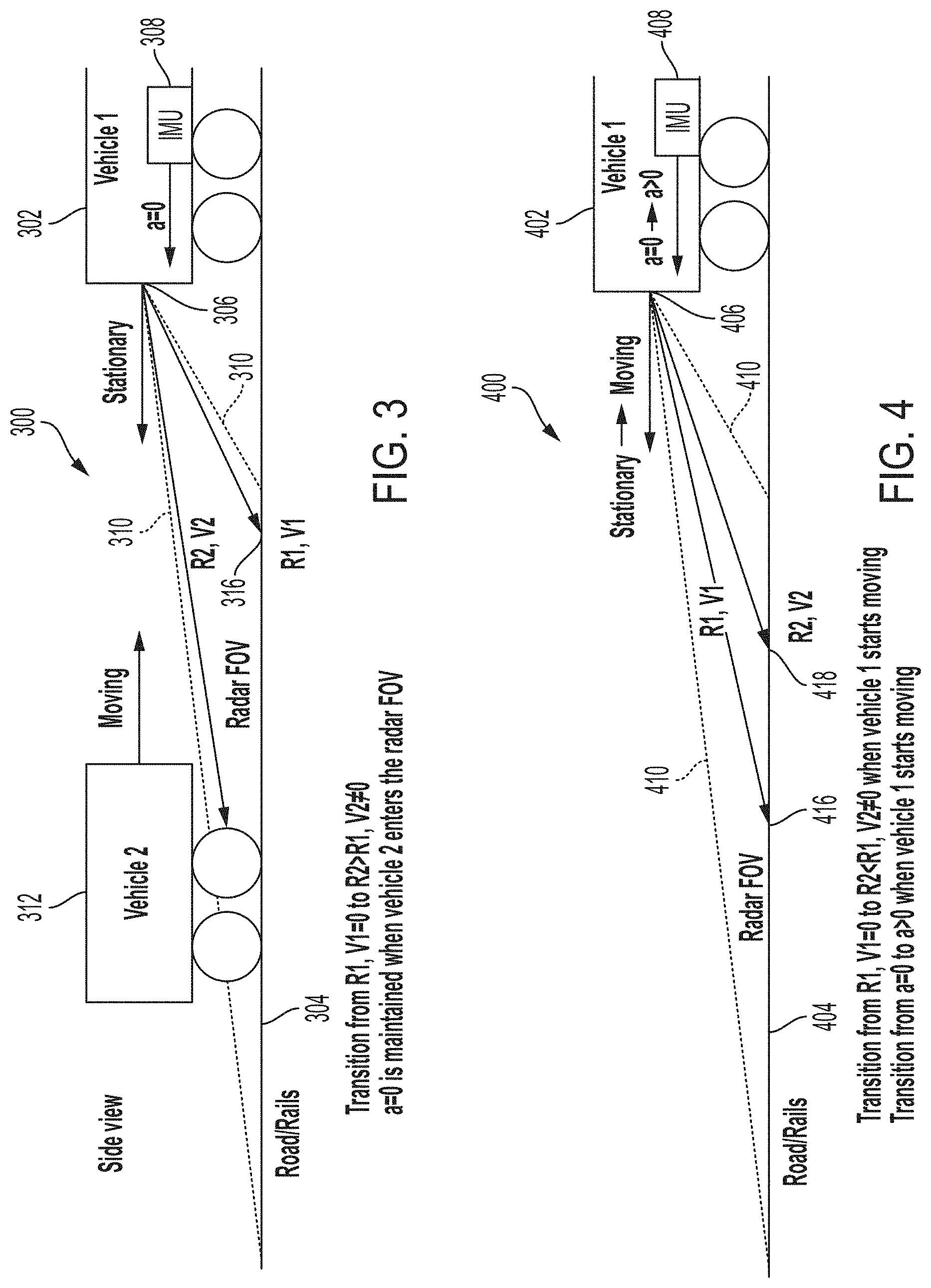 Patent US11774573 Figure 3 – System and method to determine low-speed and stationary state of a rail vehicle