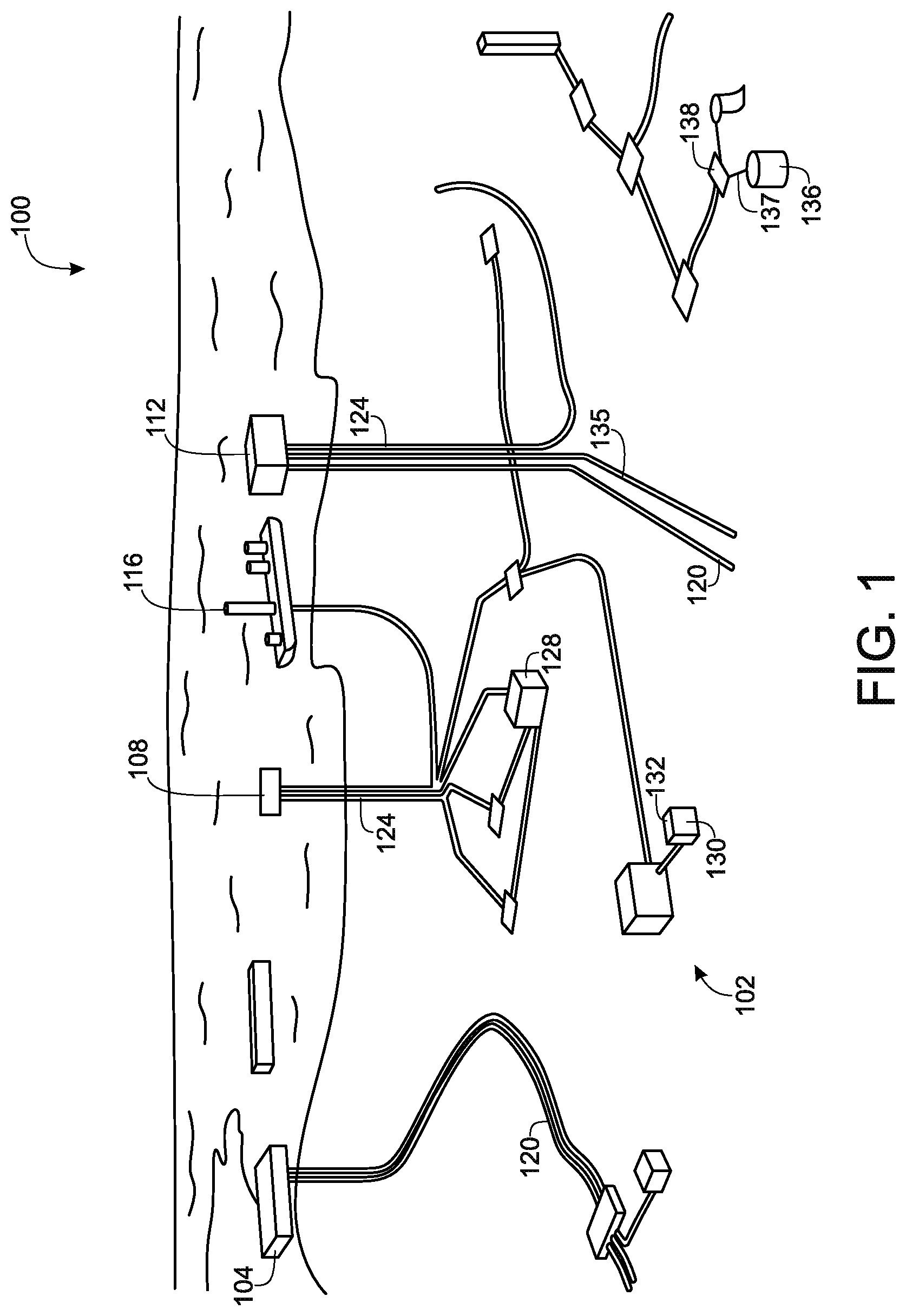 Patent US11774586 Figure 1 – Underwater optical metrology system