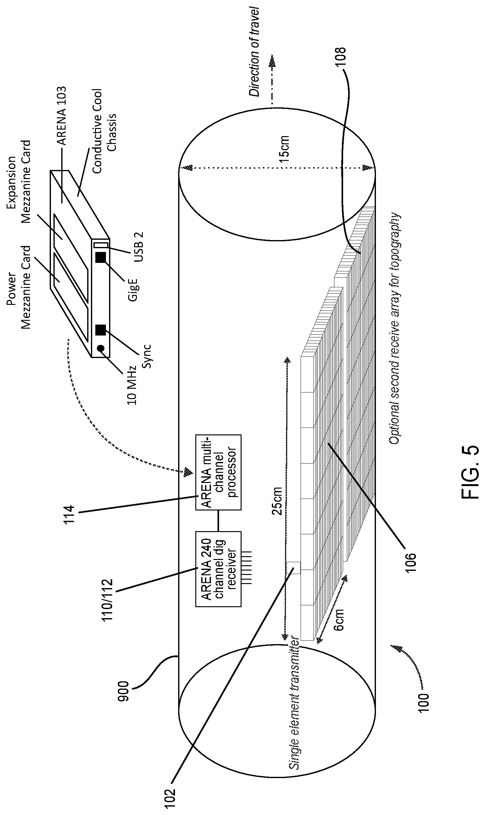Patent US11774588 Figure 3 – Scanning synthetic aperture sonar system