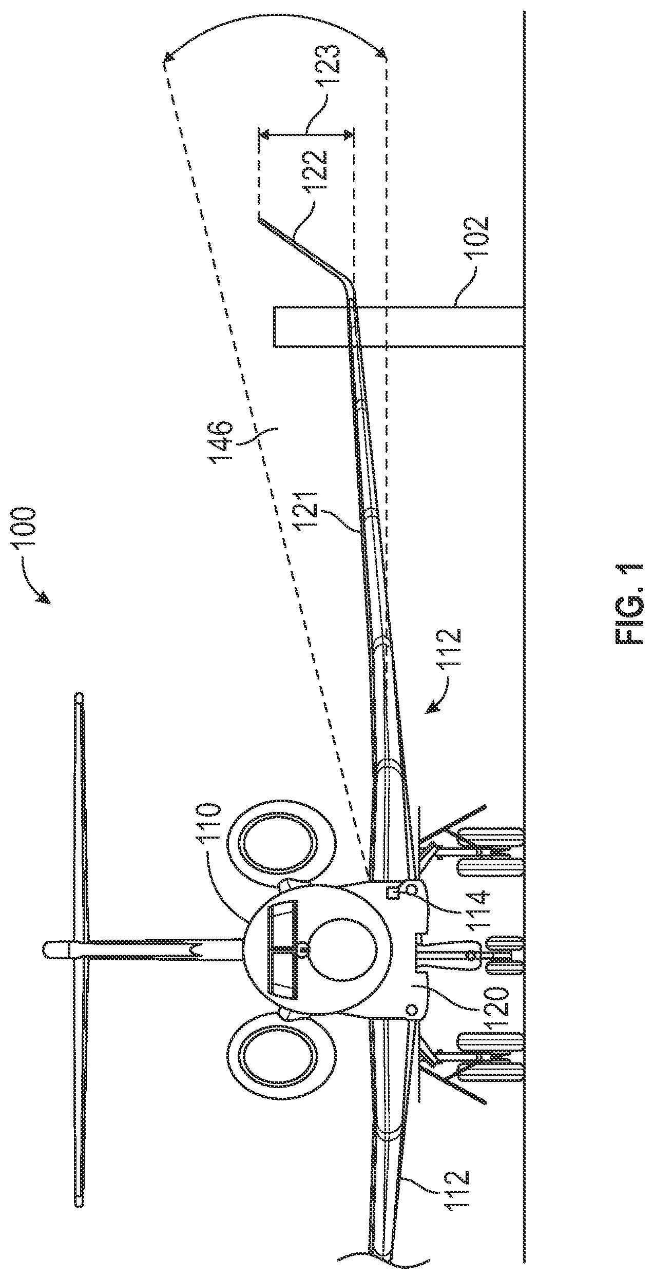 Patent US11774597 Figure 1 – Laser rangefinder systems with divergent lenses for aircraft wingtip collision avoidance systems