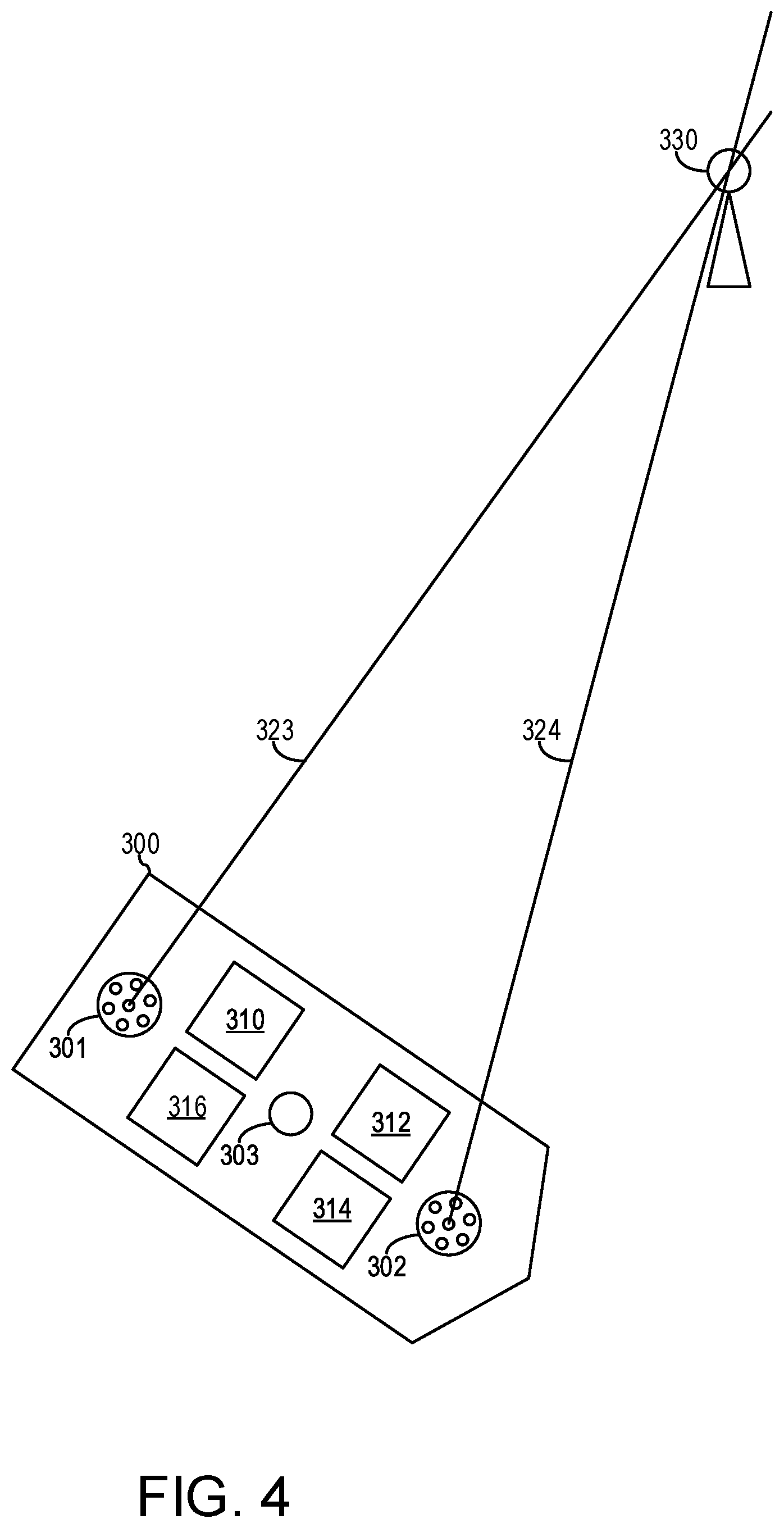 Patent US11774600 Figure 4 – Method and device for positioning using electromagnetic interference that is jamming navigation signals