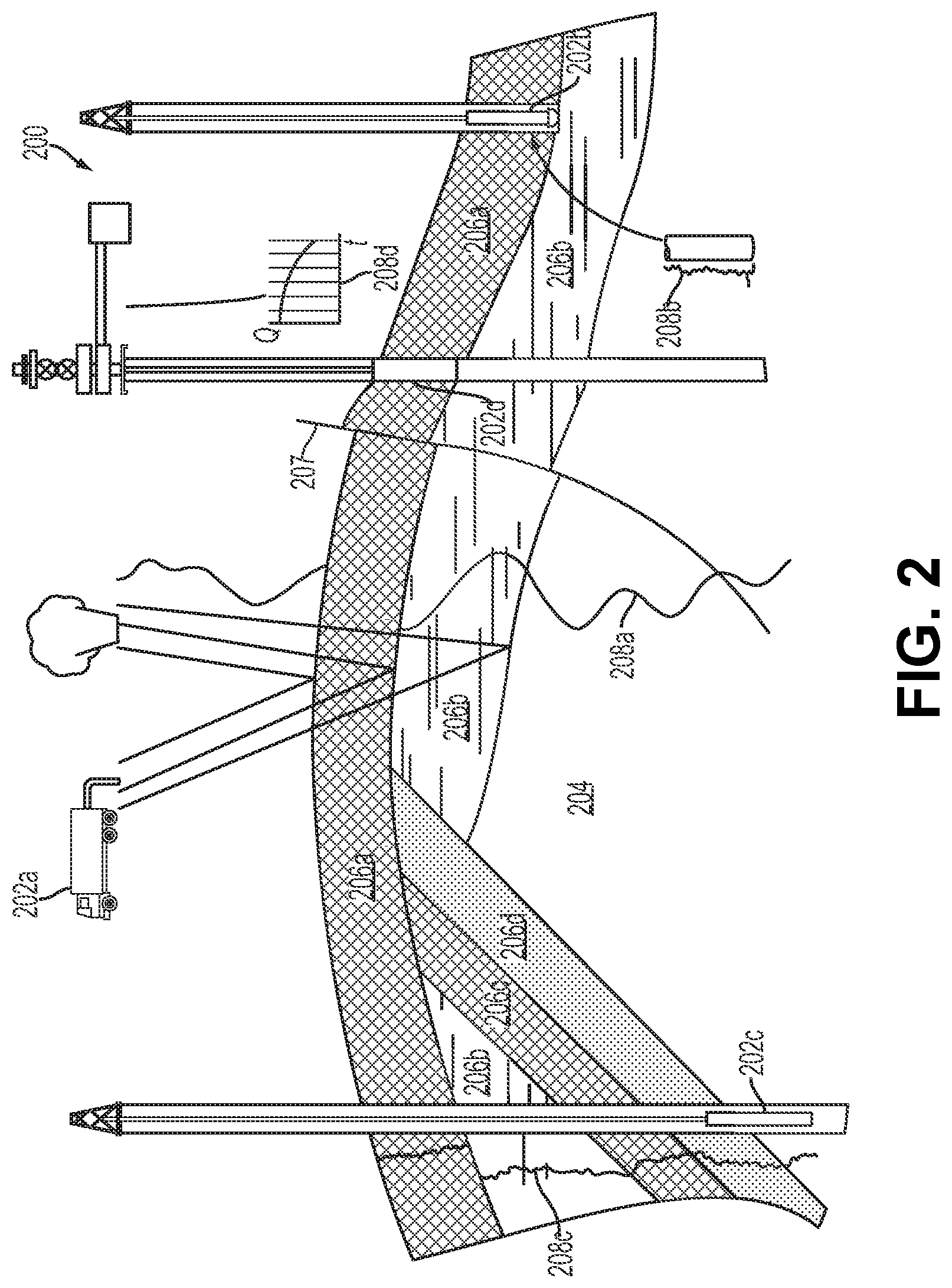 Patent US11774620 Figure 2 – Interpolation of seismic data with time variant locations