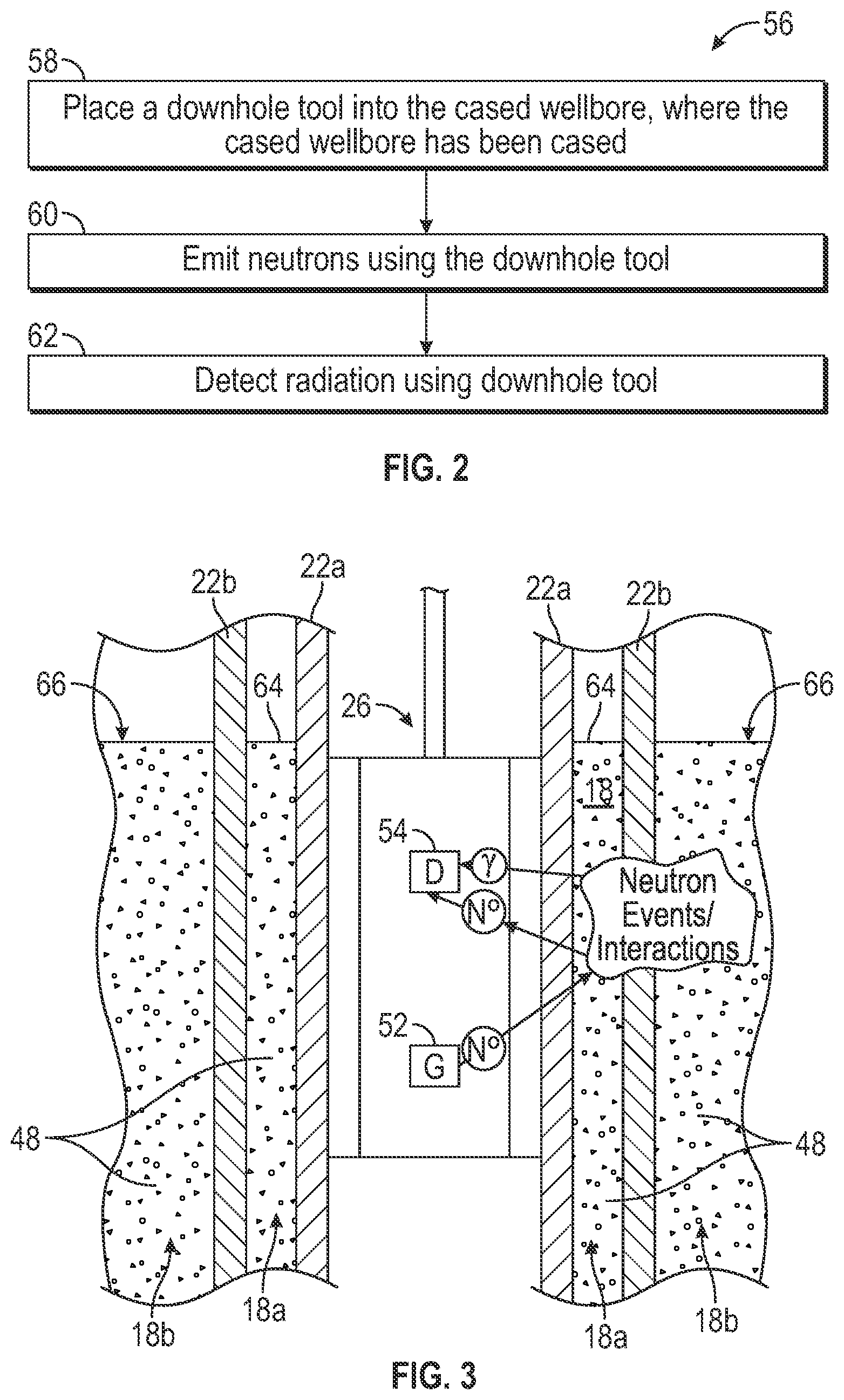 Patent US11774629 Figure 2 – Systems and methods for determining the presence of cement behind at least one casing using spectroscopy measurement