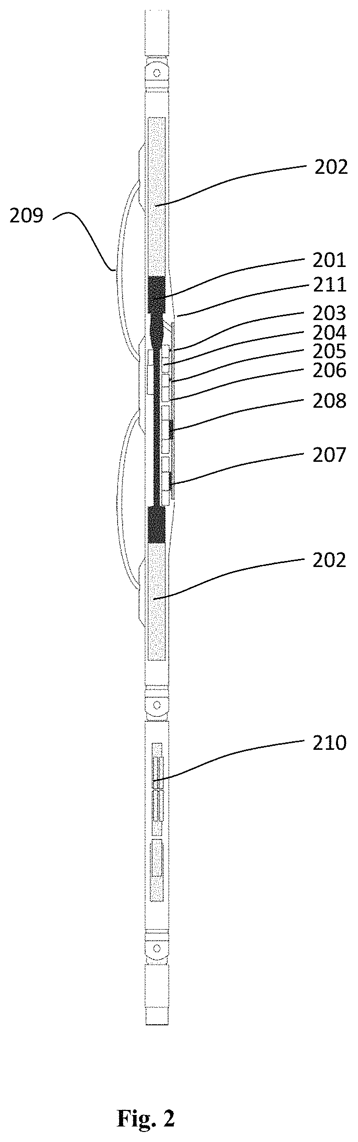 Patent US11774632 Figure 2 – Methods and means for measurement of the water-oil interface within a reservoir using an x-ray source