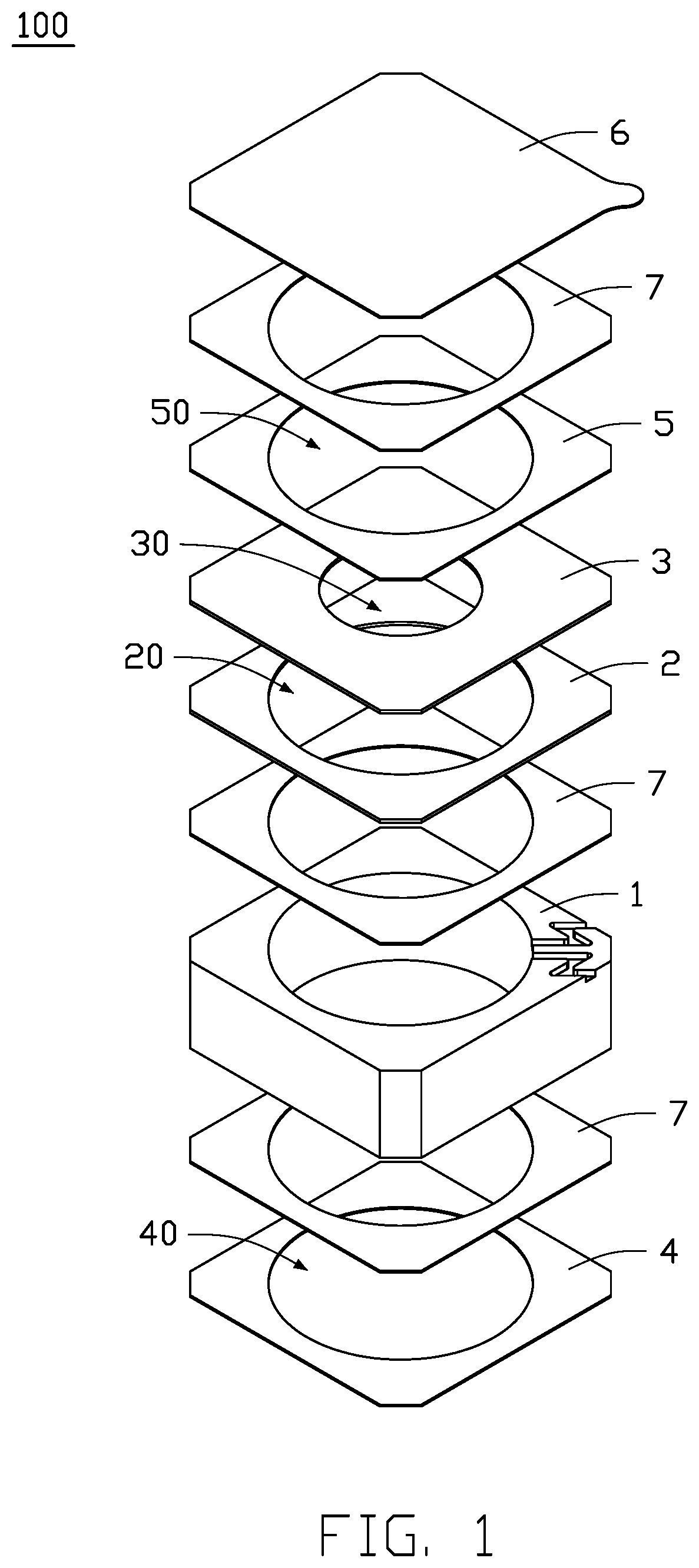Patent US11774638 Figure 1 – Lens protection structure and electronic device having lens protection structure