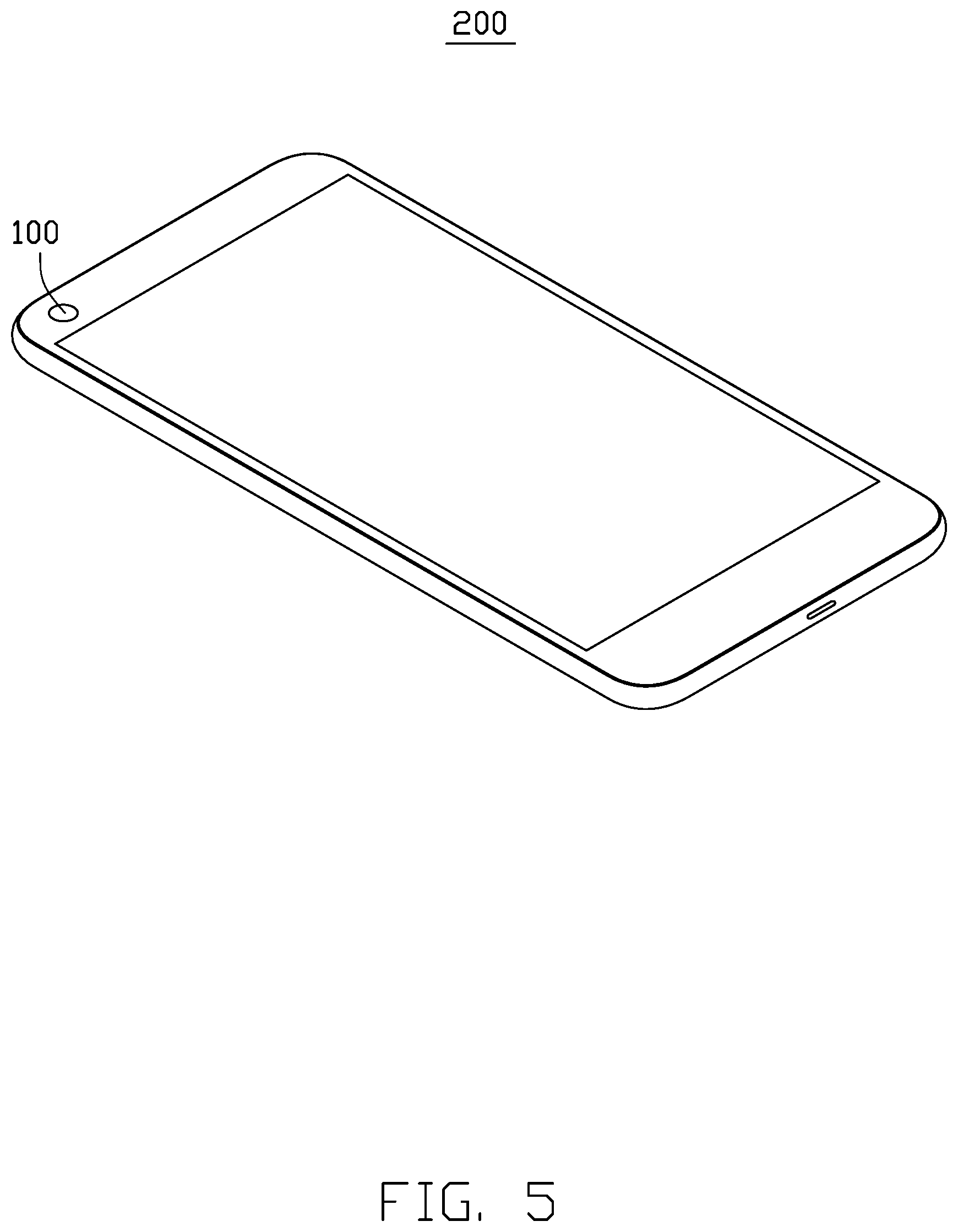 Patent US11774638 Figure 5 – Lens protection structure and electronic device having lens protection structure