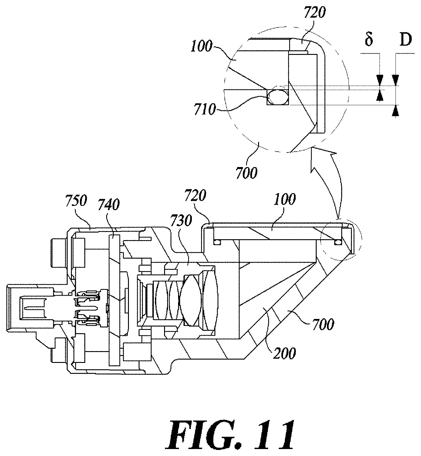 Patent US11774640 Figure 11 – Vehicle camera having high glass transition temperature lens