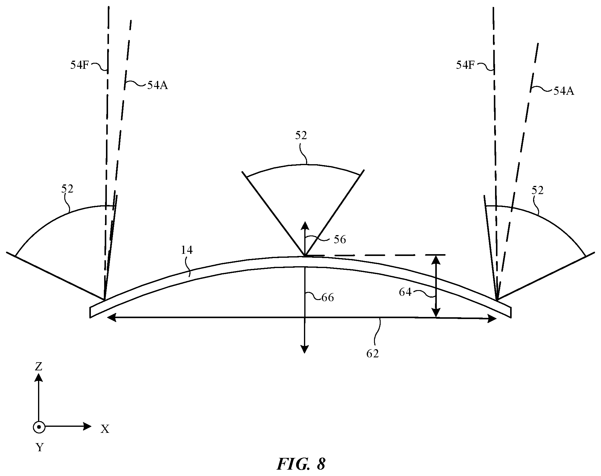Patent US11774641 Figure 8 – Pixel arrangements for electronic device displays