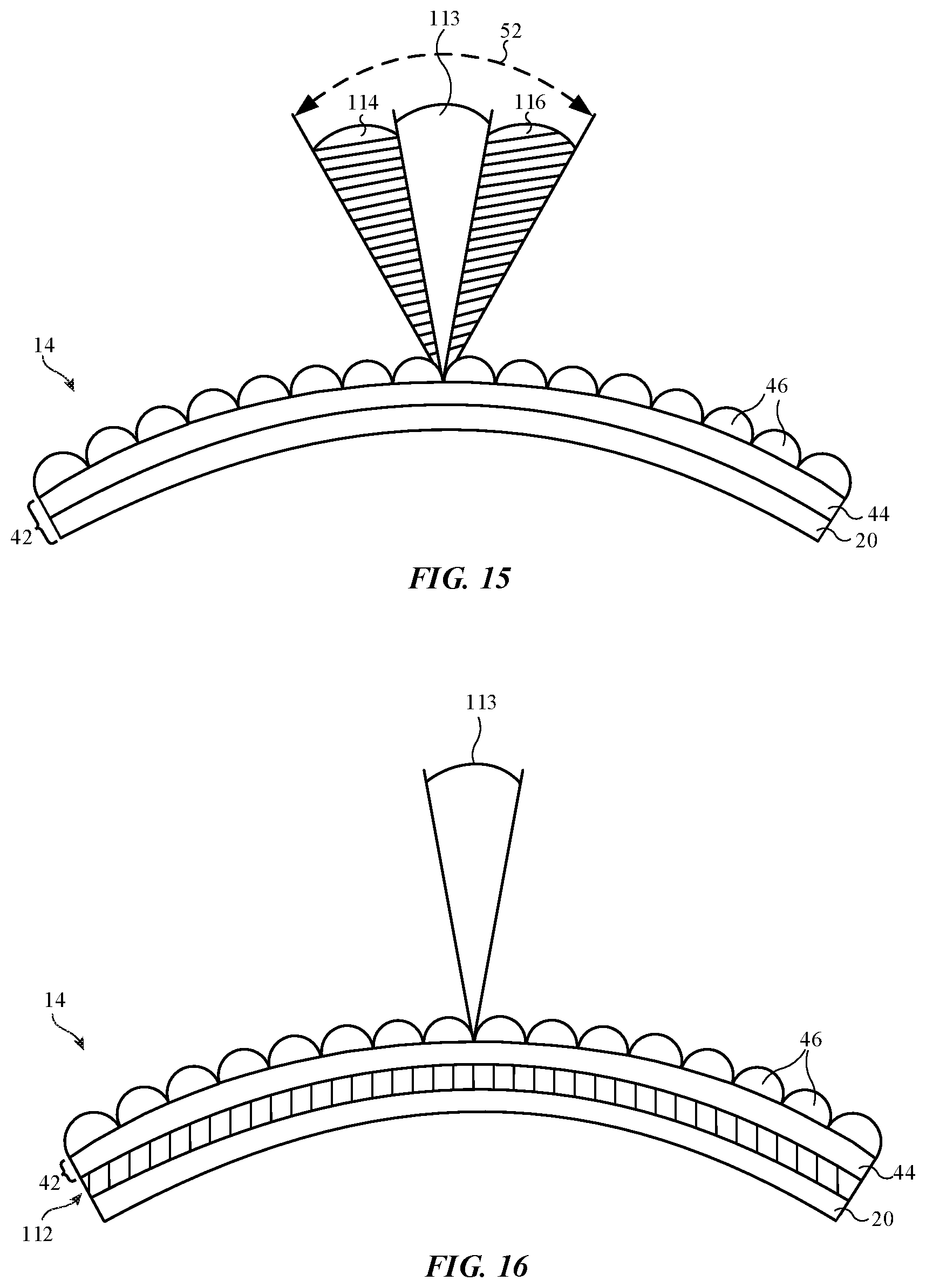 Patent US11774641 Figure 14 – Pixel arrangements for electronic device displays